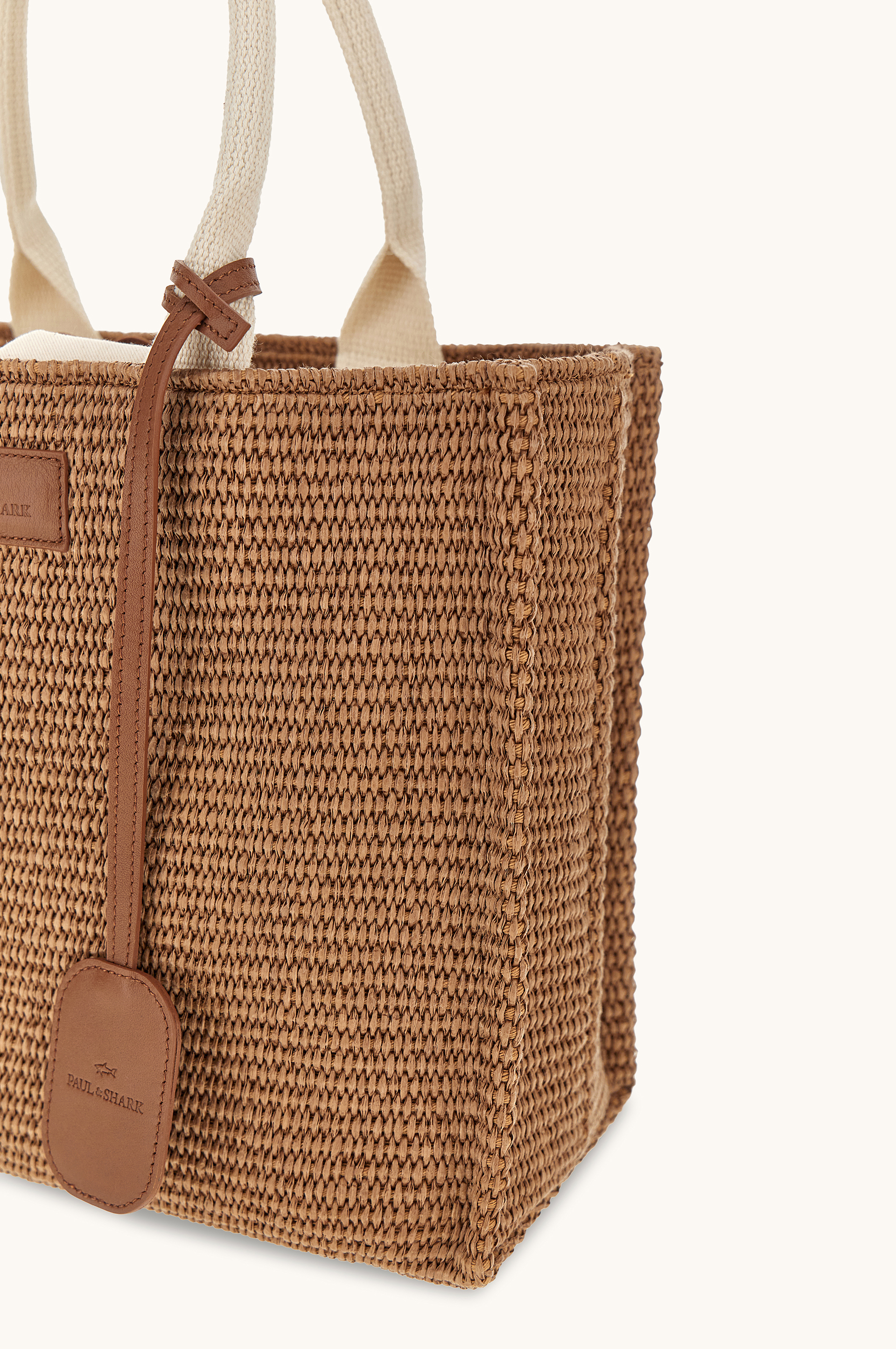 Sac en raphia et cuir image number 2