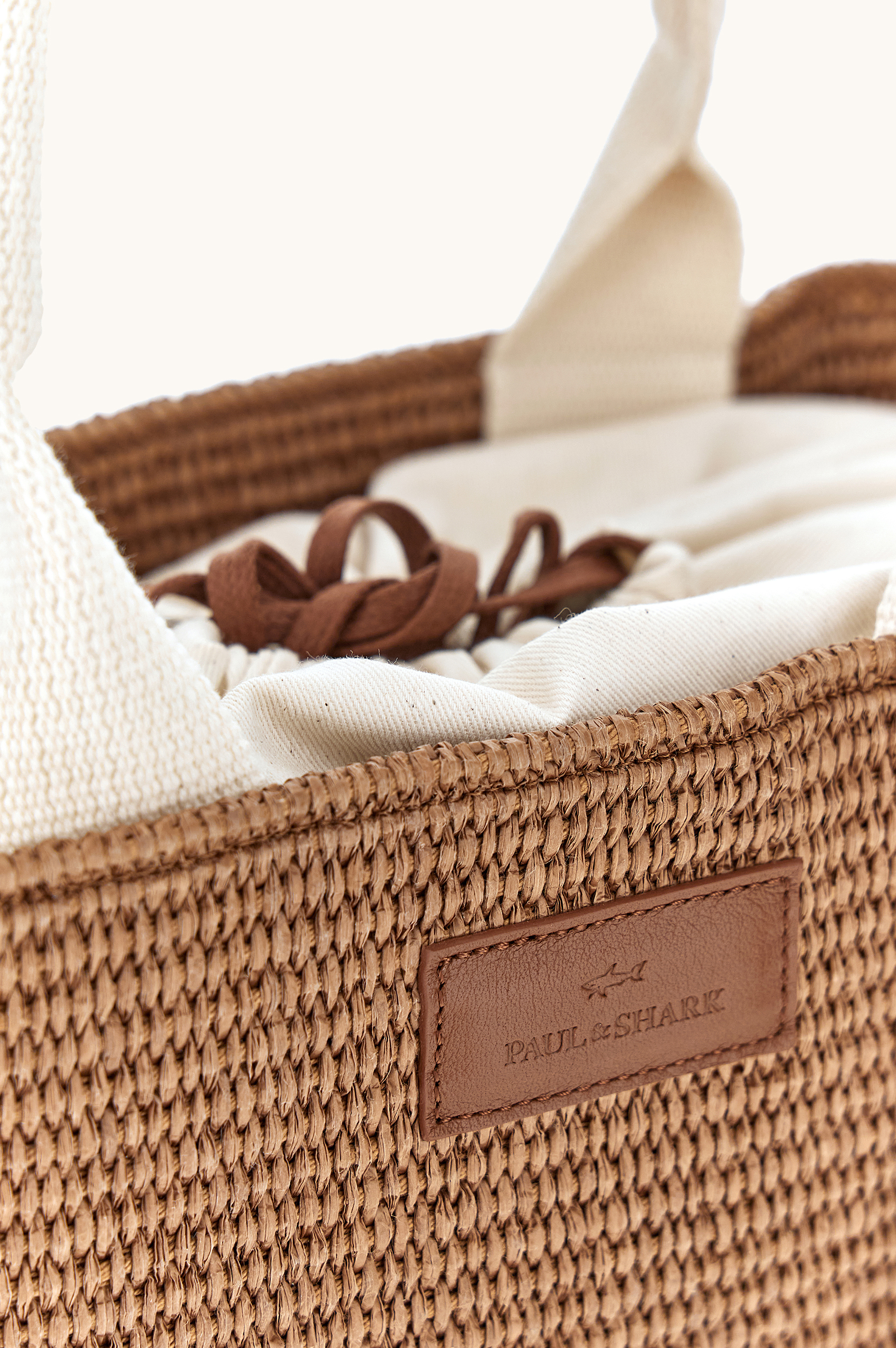 Sac en raphia et cuir image number 4