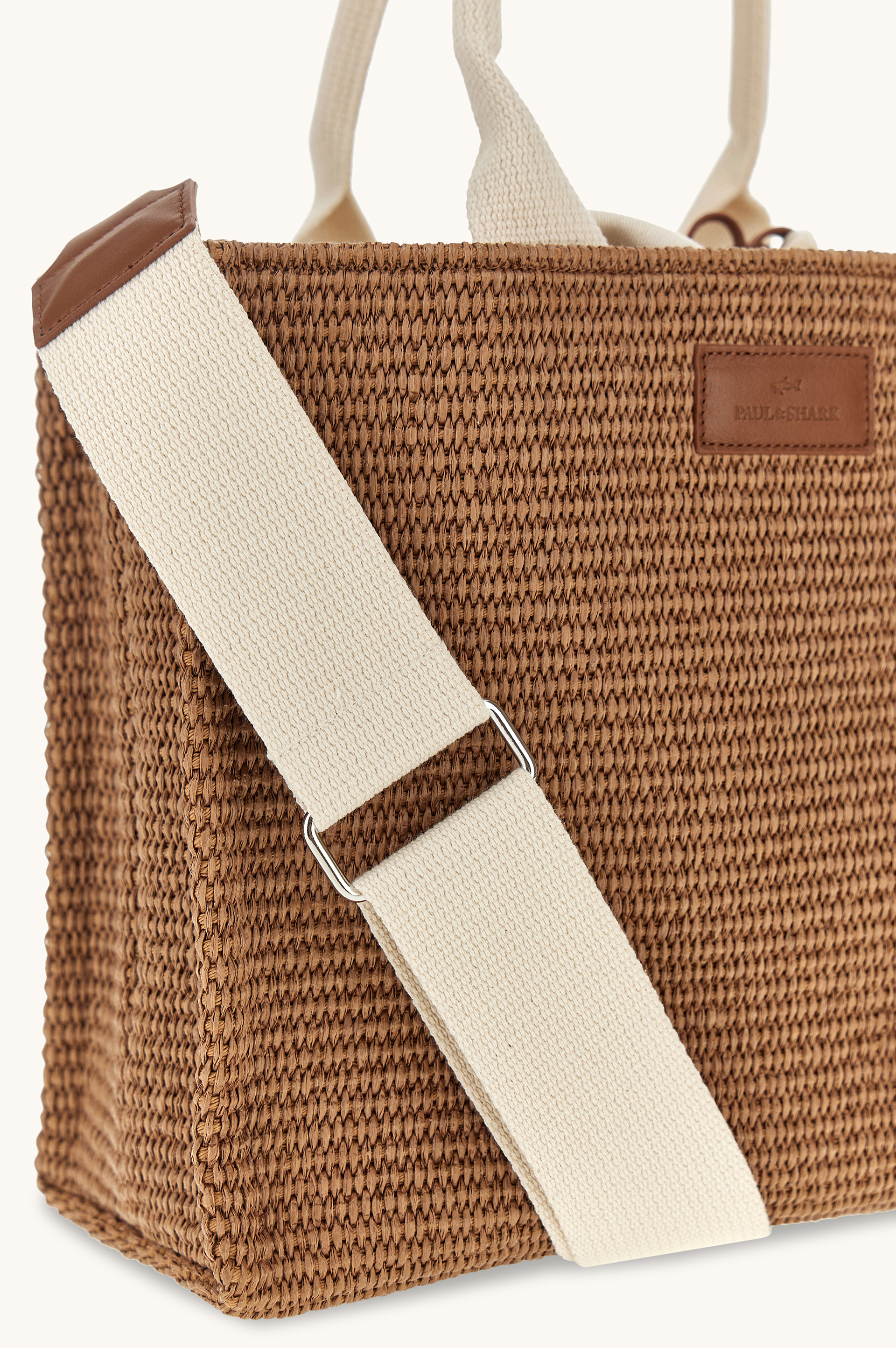 Sac en raphia et cuir image number 3