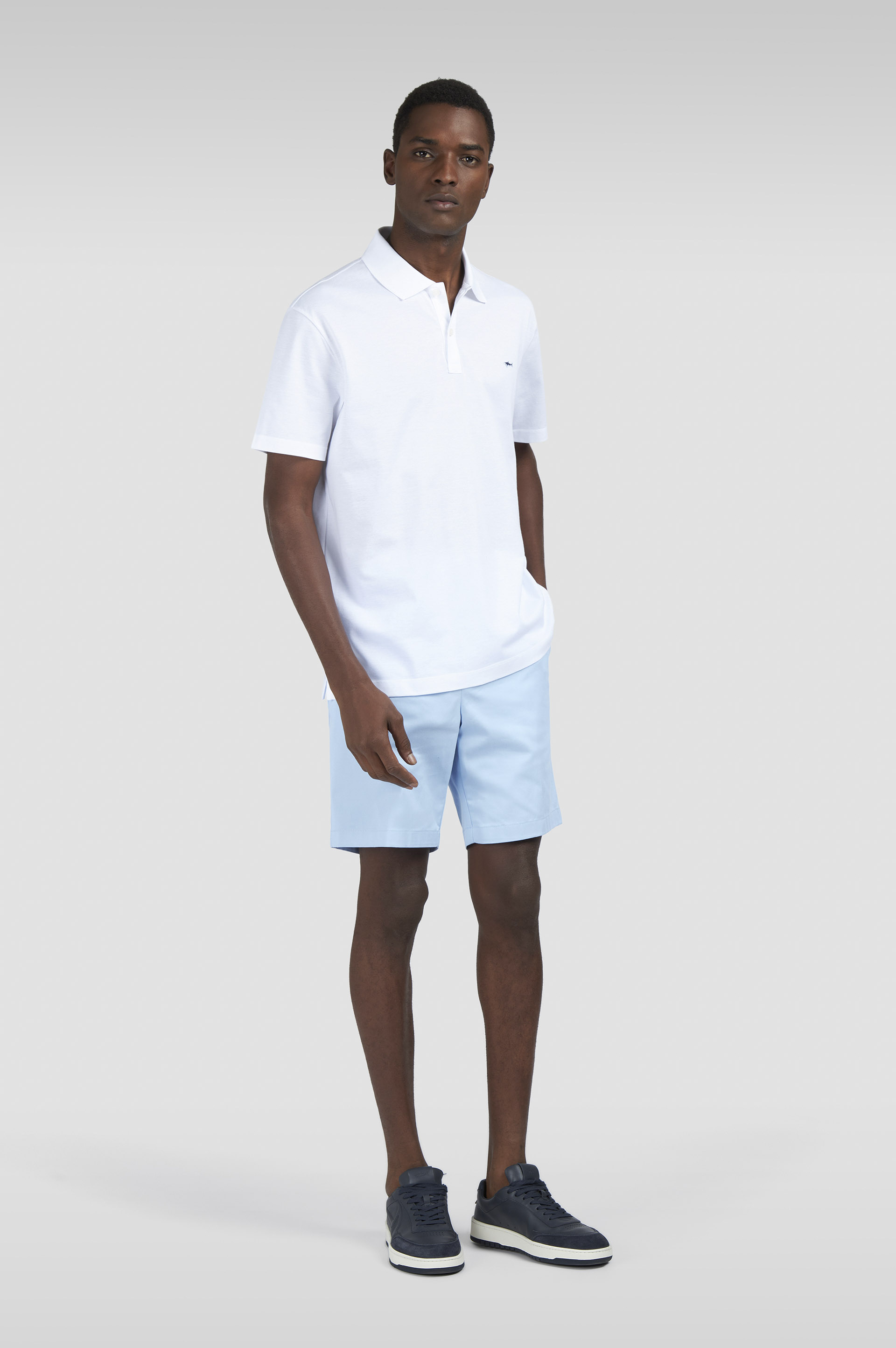 Double Piqu&eacute; cotton polo image number 2