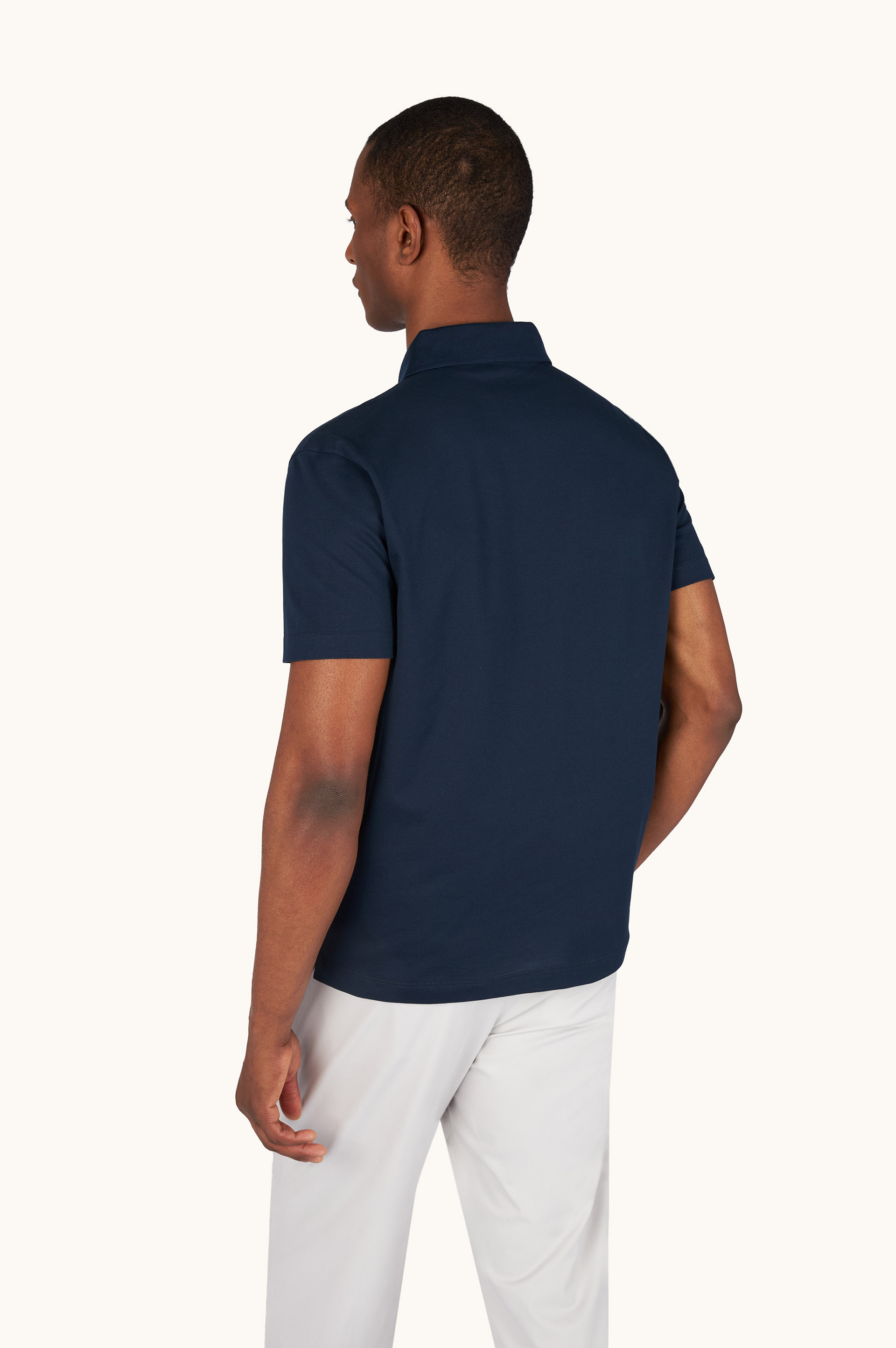 Polo en coton Double Piqu&eacute; image number 3