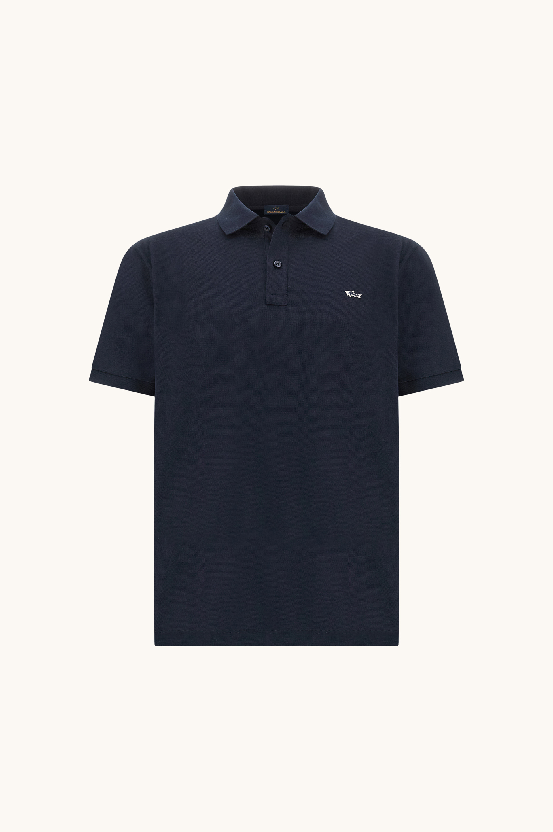 Polo en coton Double Piqu&eacute; avec broderie Shark image number 0