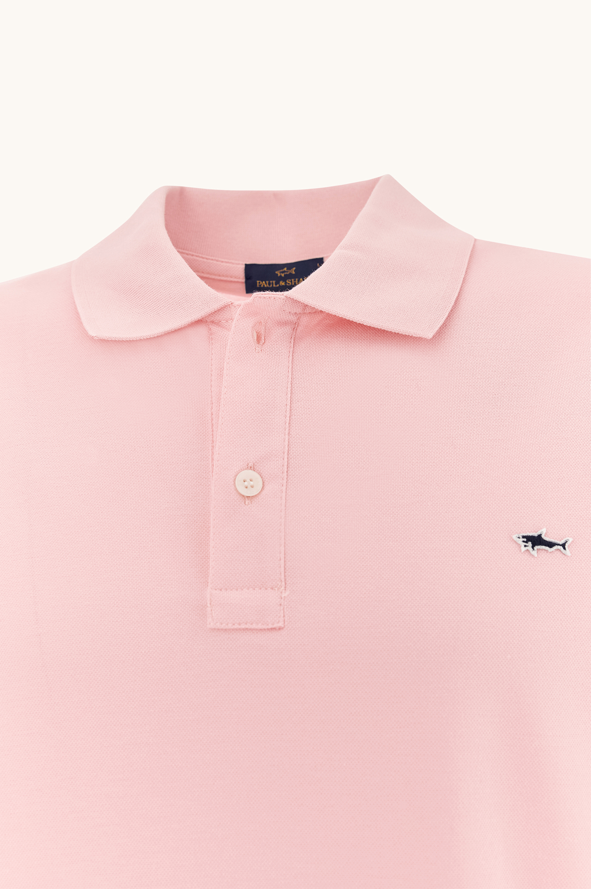 Piqu&eacute;‑Poloshirt aus Double Cotton mit Shark‑Stickerei image number 5