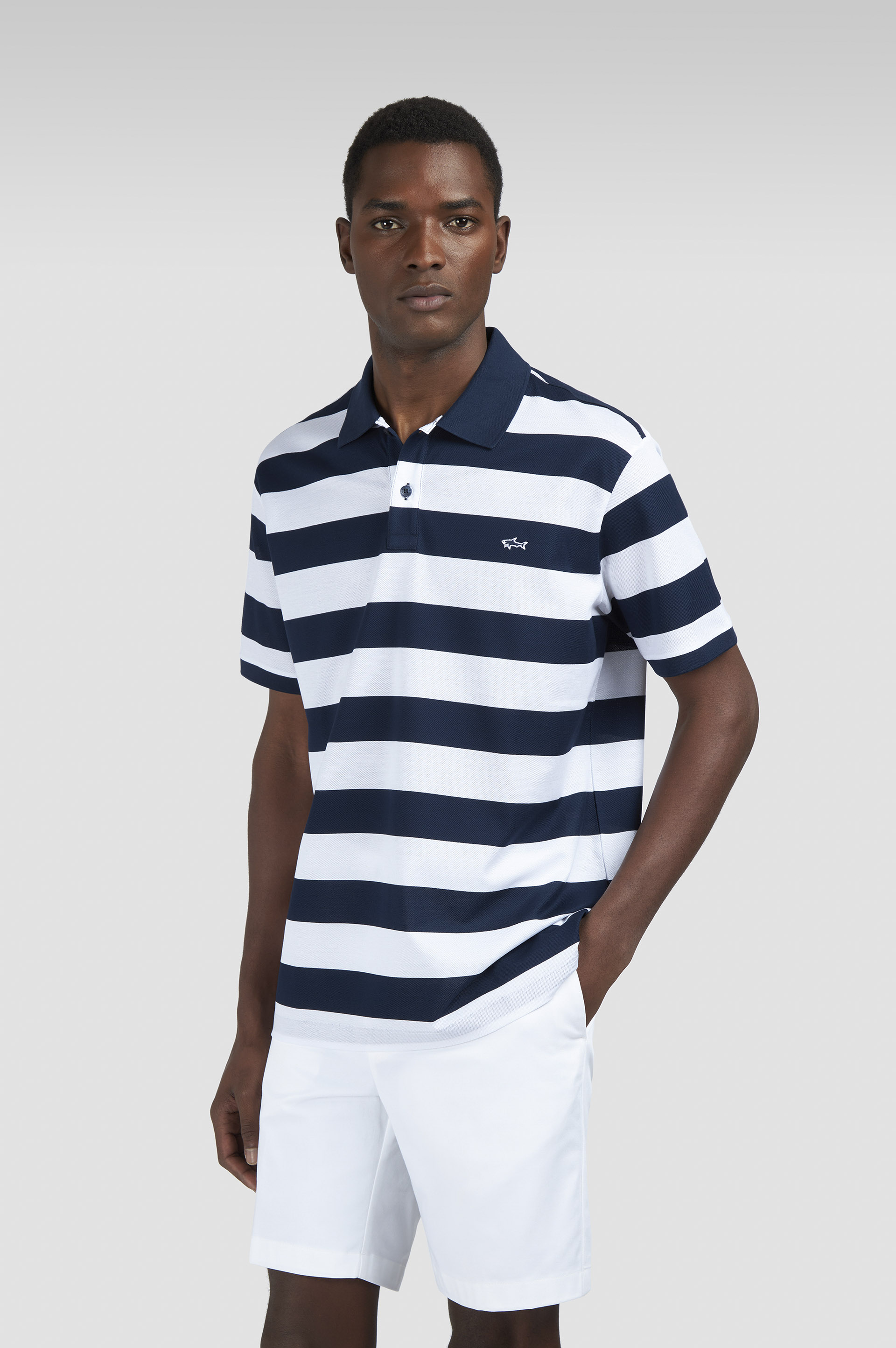 Double Piqué cotton polo image number 0 Double Piqué cotton polo image number 0