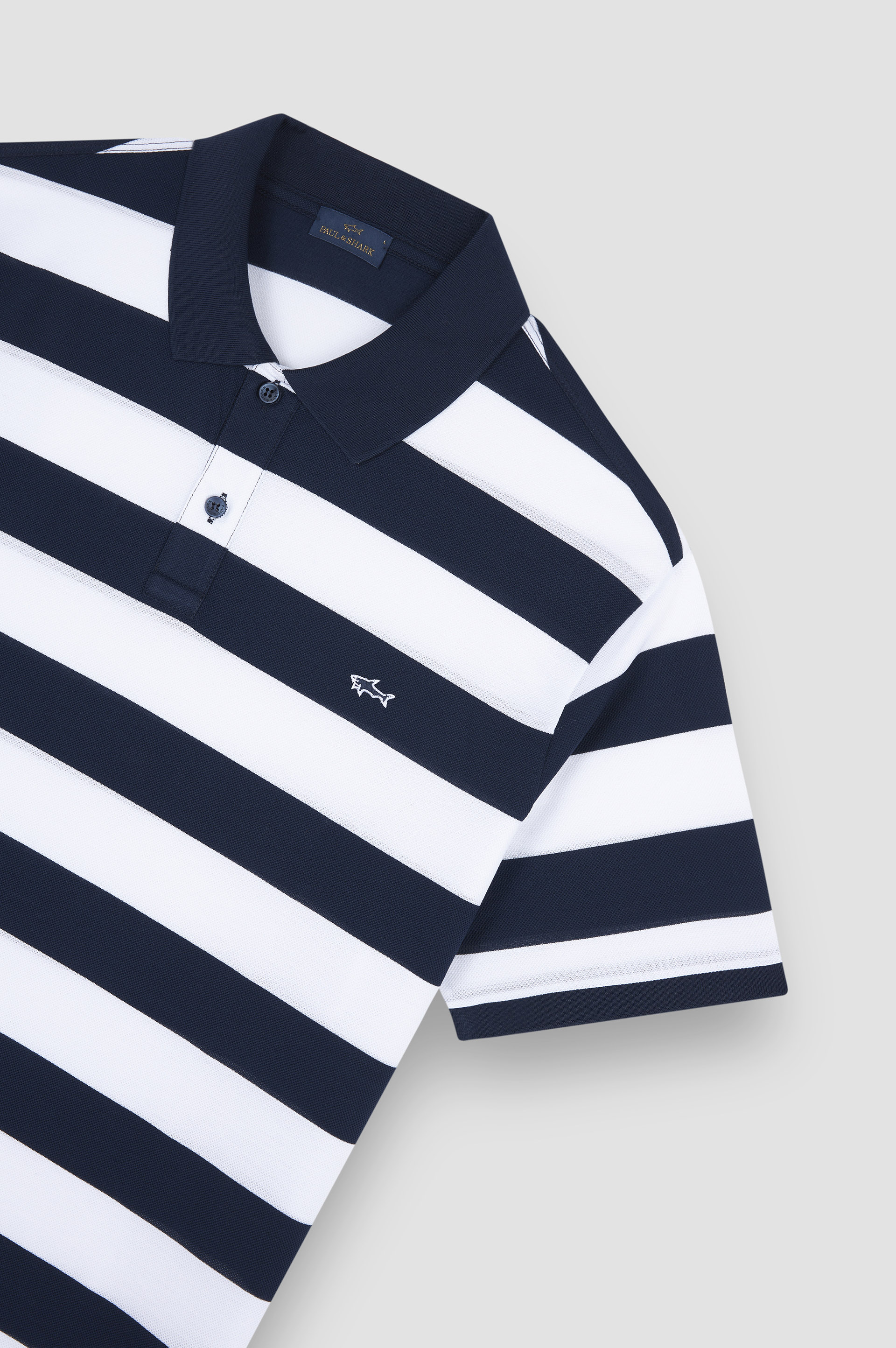 Double Piqué cotton polo image number 5 Double Piqué cotton polo image number 5