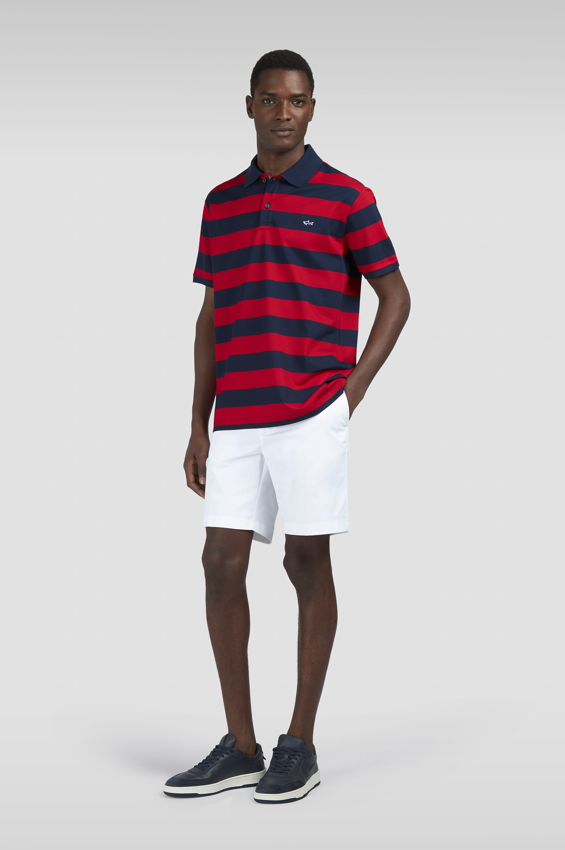 Double Piqu&eacute; cotton polo image number 2