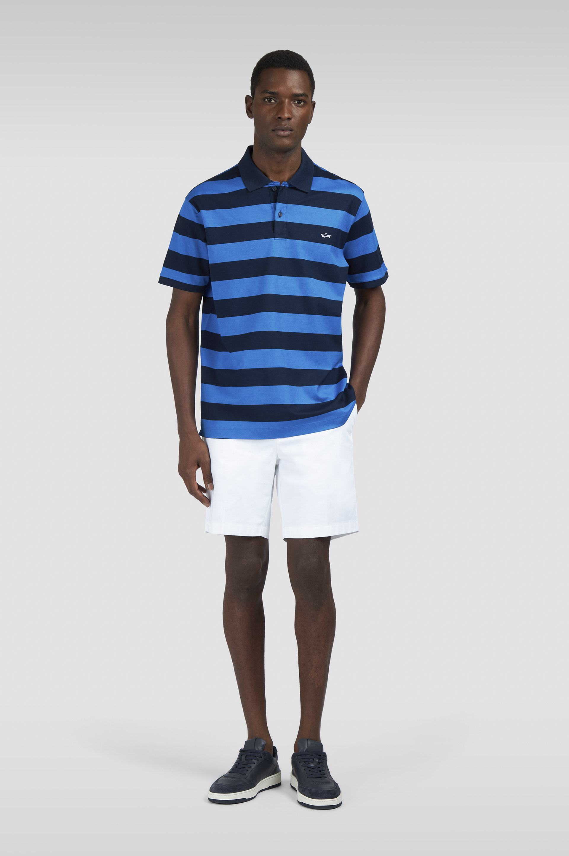 Double Piqu&eacute; cotton polo image number 2