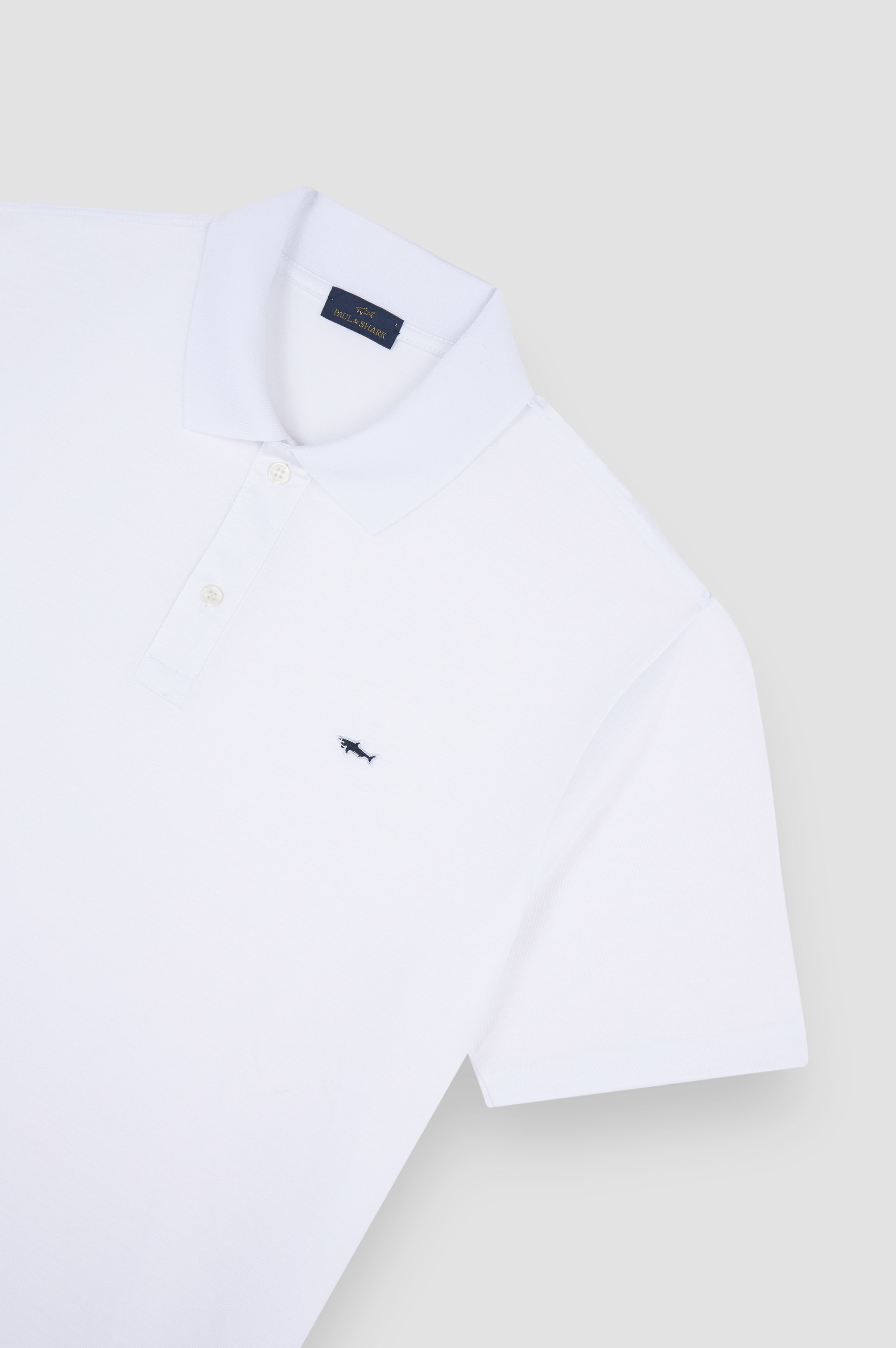 Polo in double mercerised cotton jersey image number 5