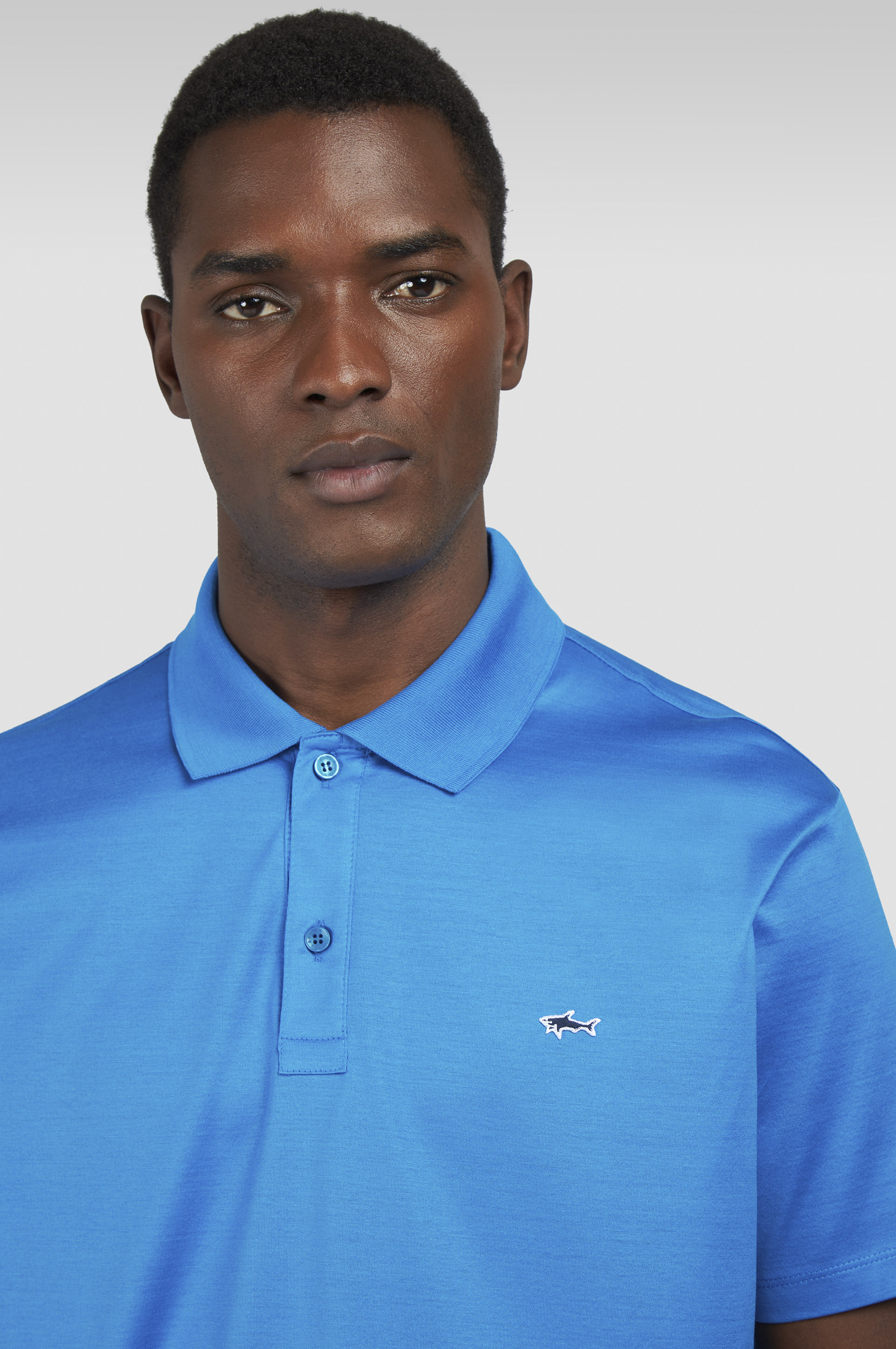 Polo in double mercerised cotton jersey image number 4