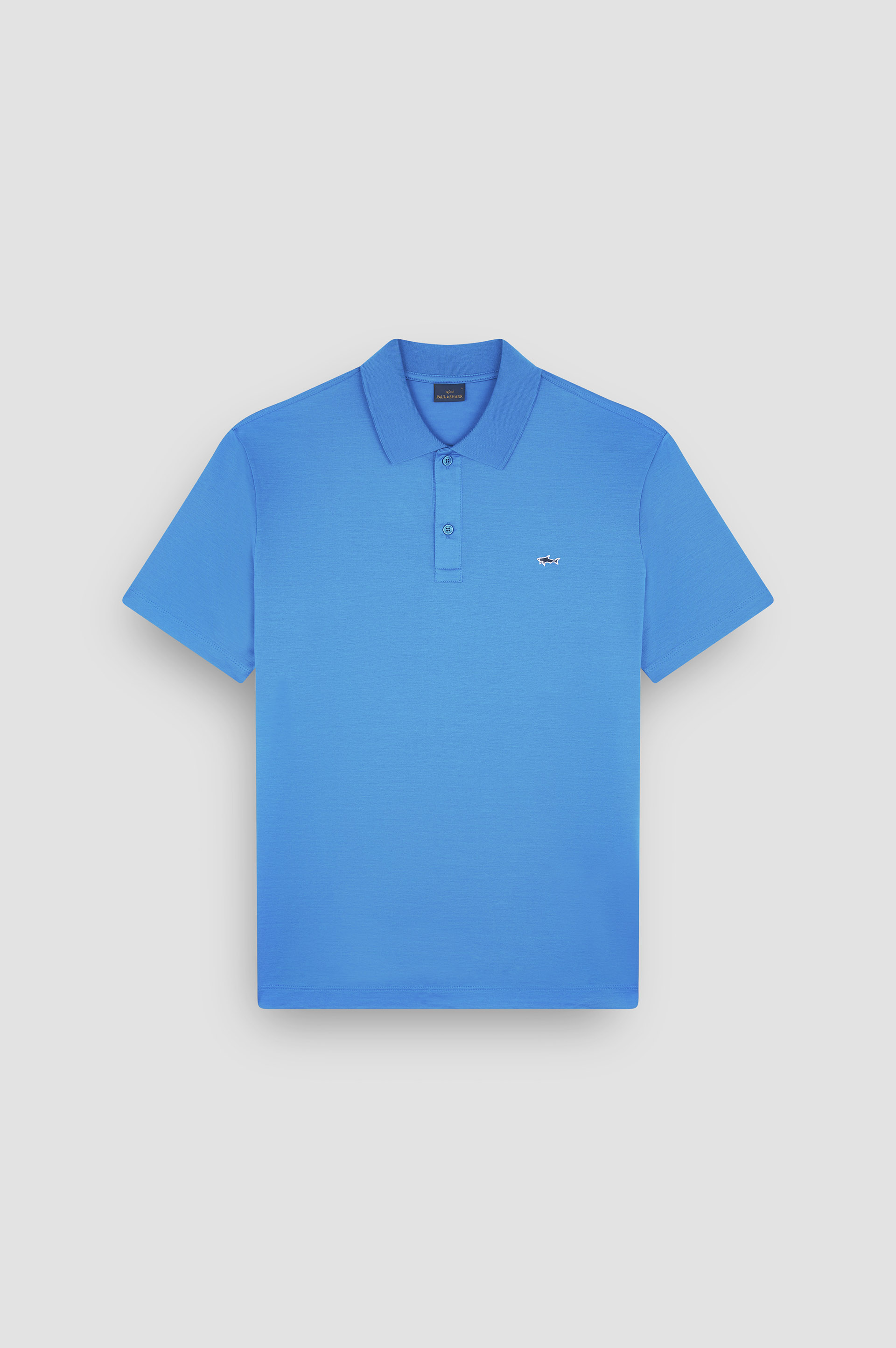 Polo in double mercerised cotton jersey image number 1