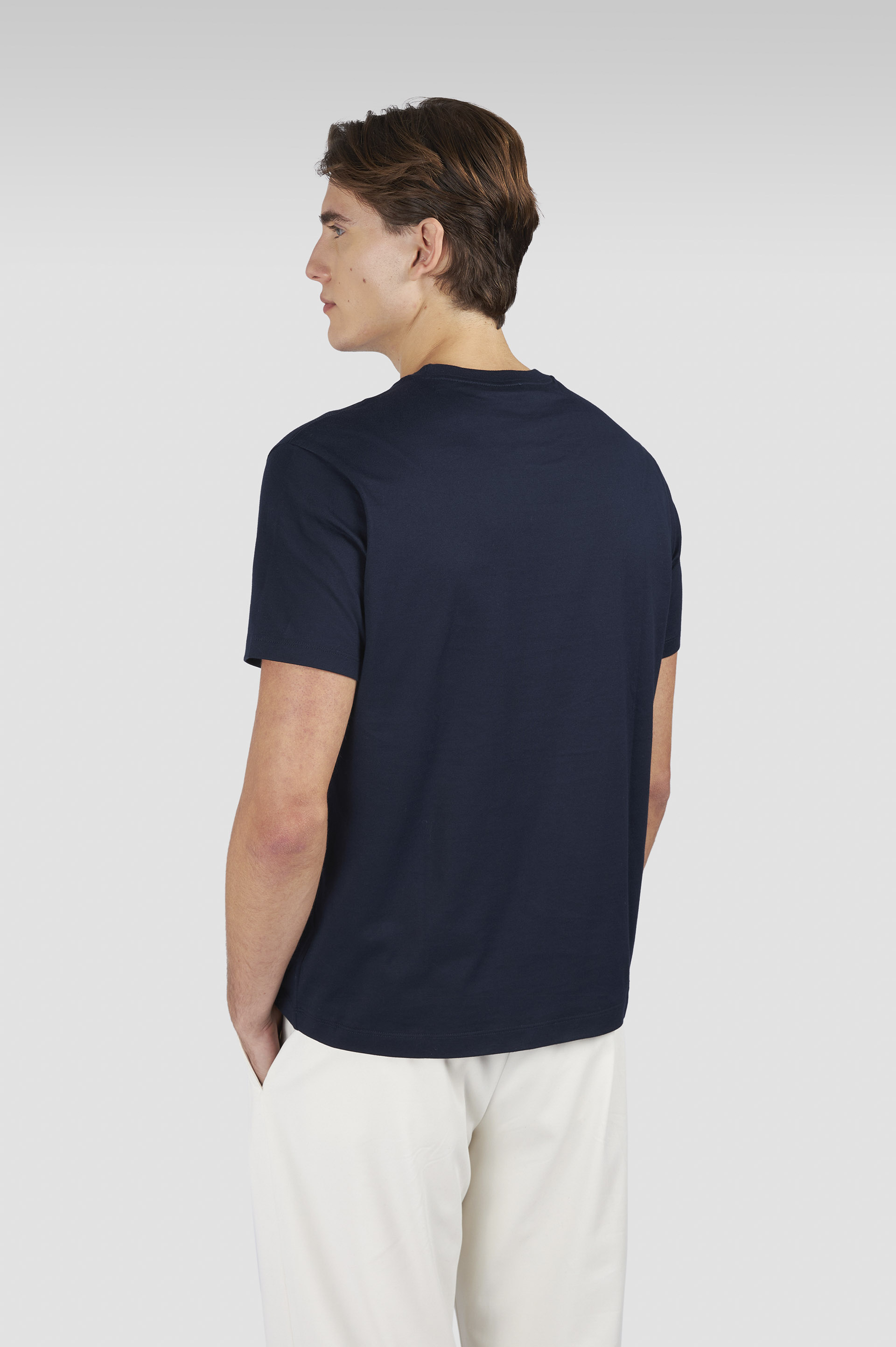 Light cotton jersey T-shirt with print image number 3 Light cotton jersey T-shirt with print image number 3