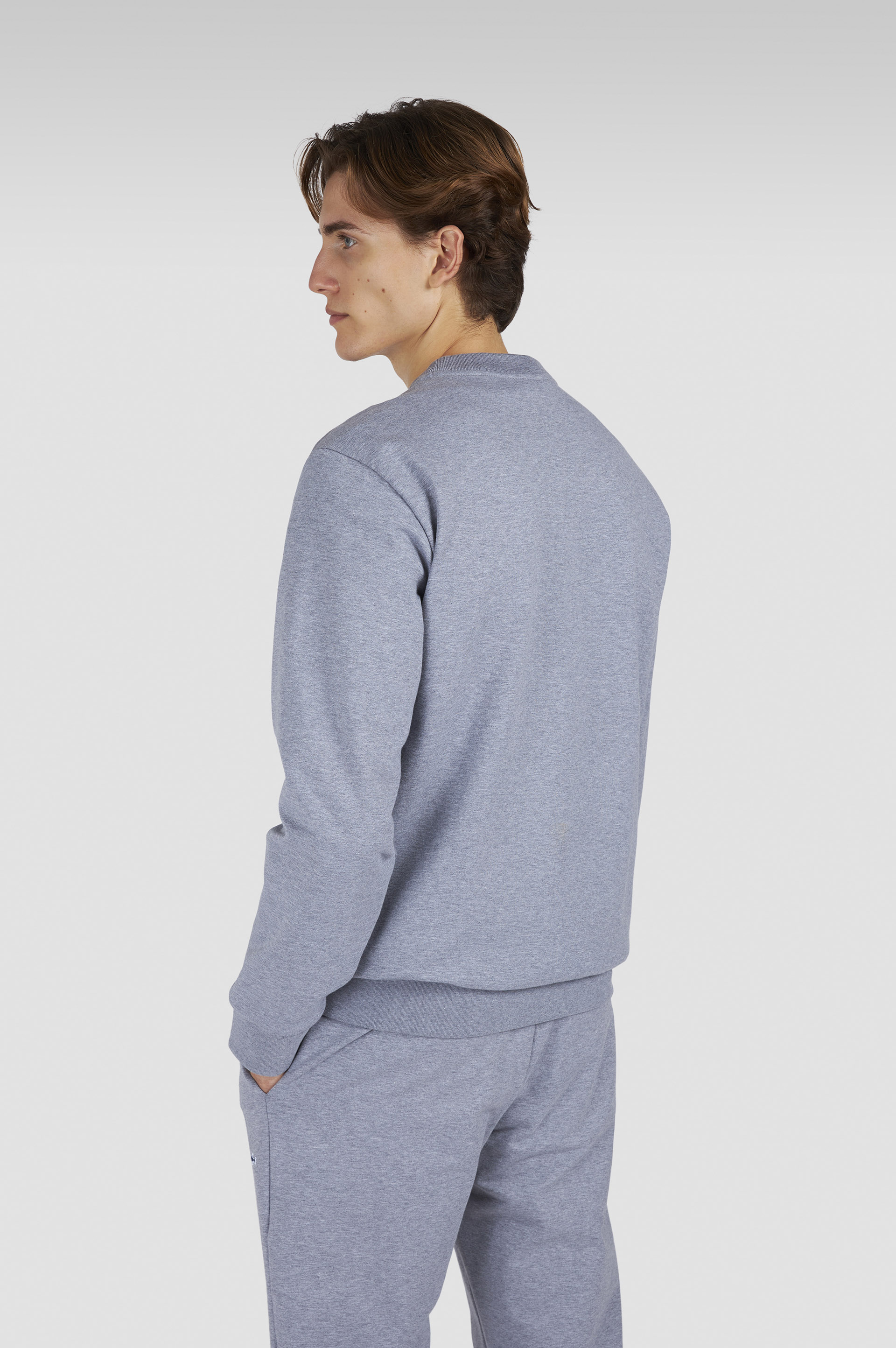 Stretch fleece cotton sweatshirt image number 3