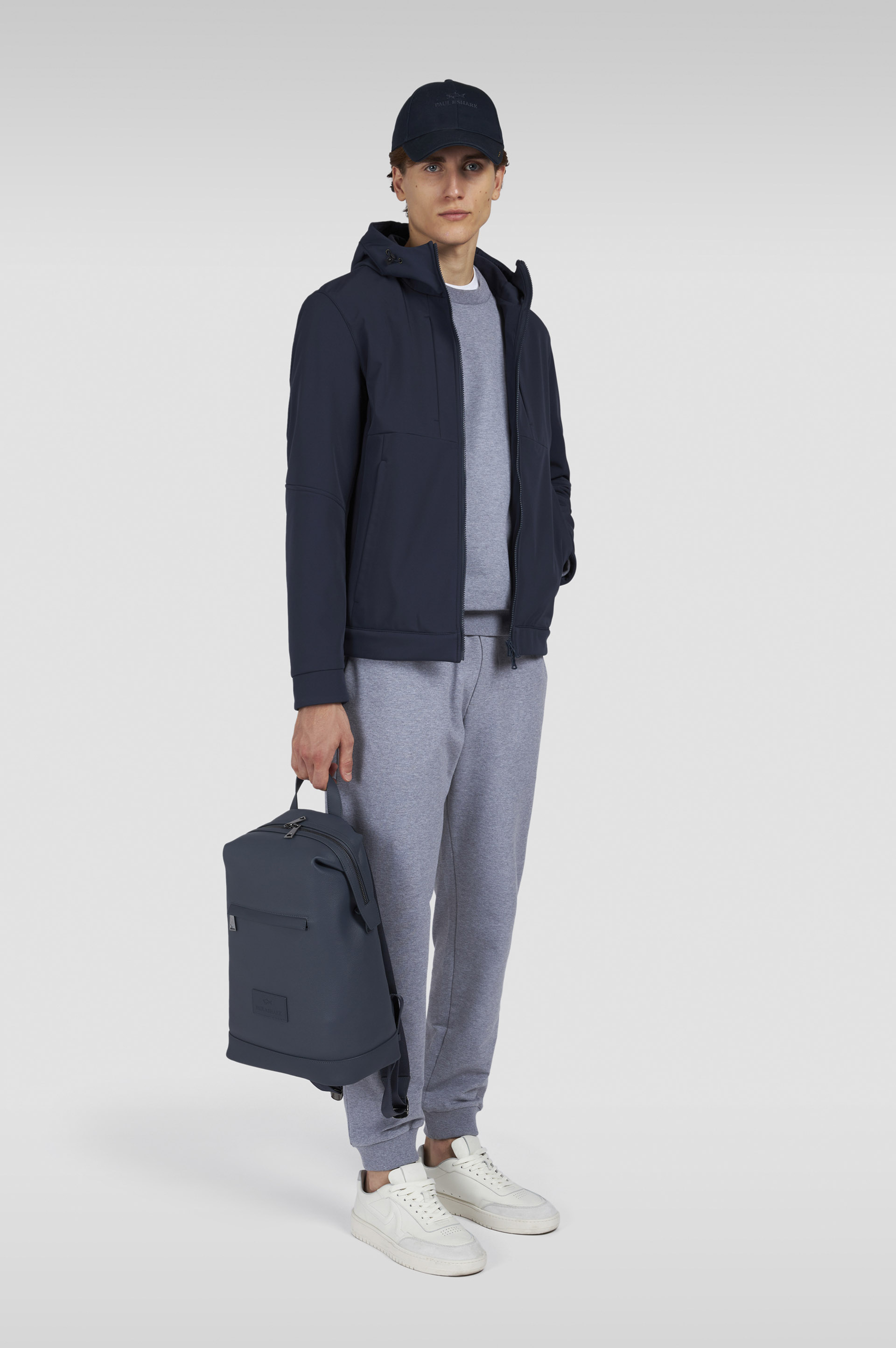 Stretch fleece cotton sweatshirt image number 2