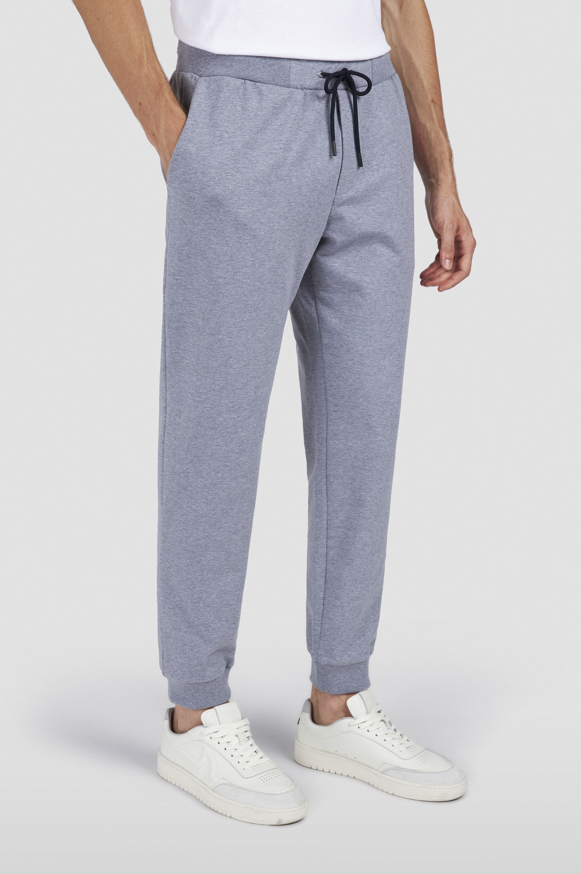 Stretch fleece cotton sport trousers image number 0