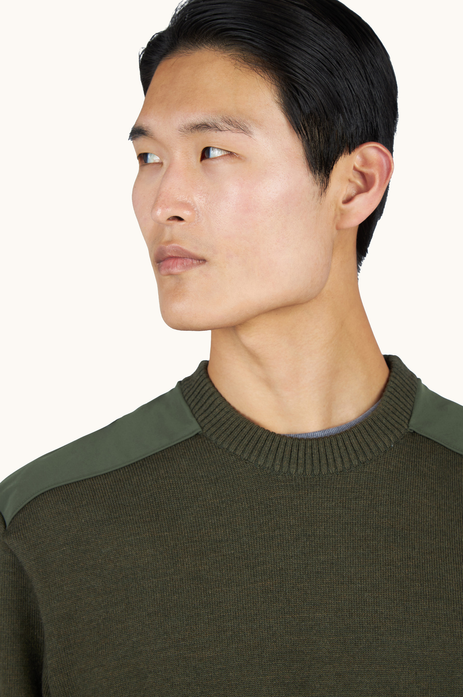 Nelson sweater in Soft Cool Touch wool with Typhoon&reg; details image number 3
