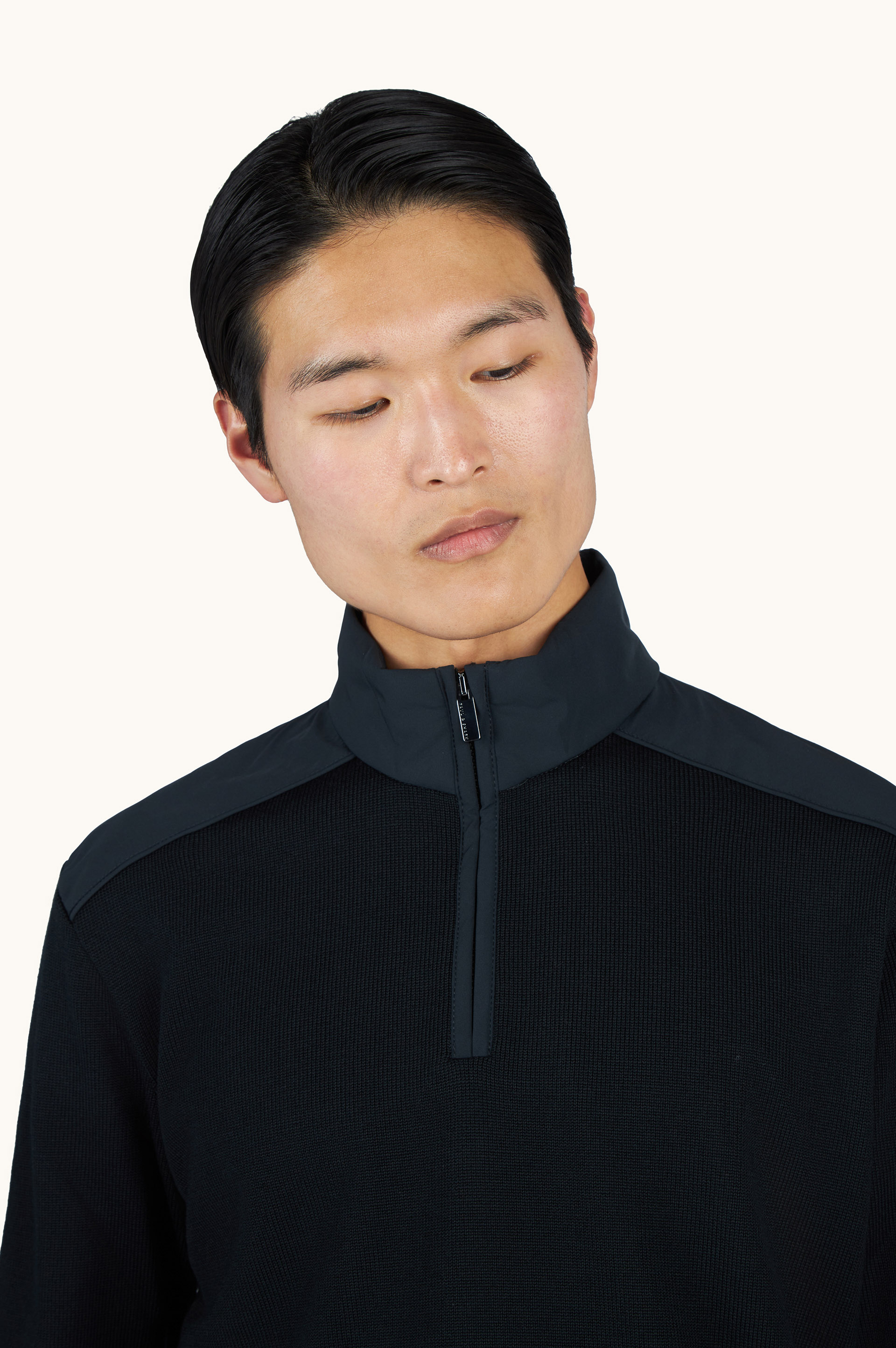 Halbzip-Pullover aus weicher Cool Touch-Wolle mit Typhoon&reg; Re-4x4 Stretch-Details image number 3