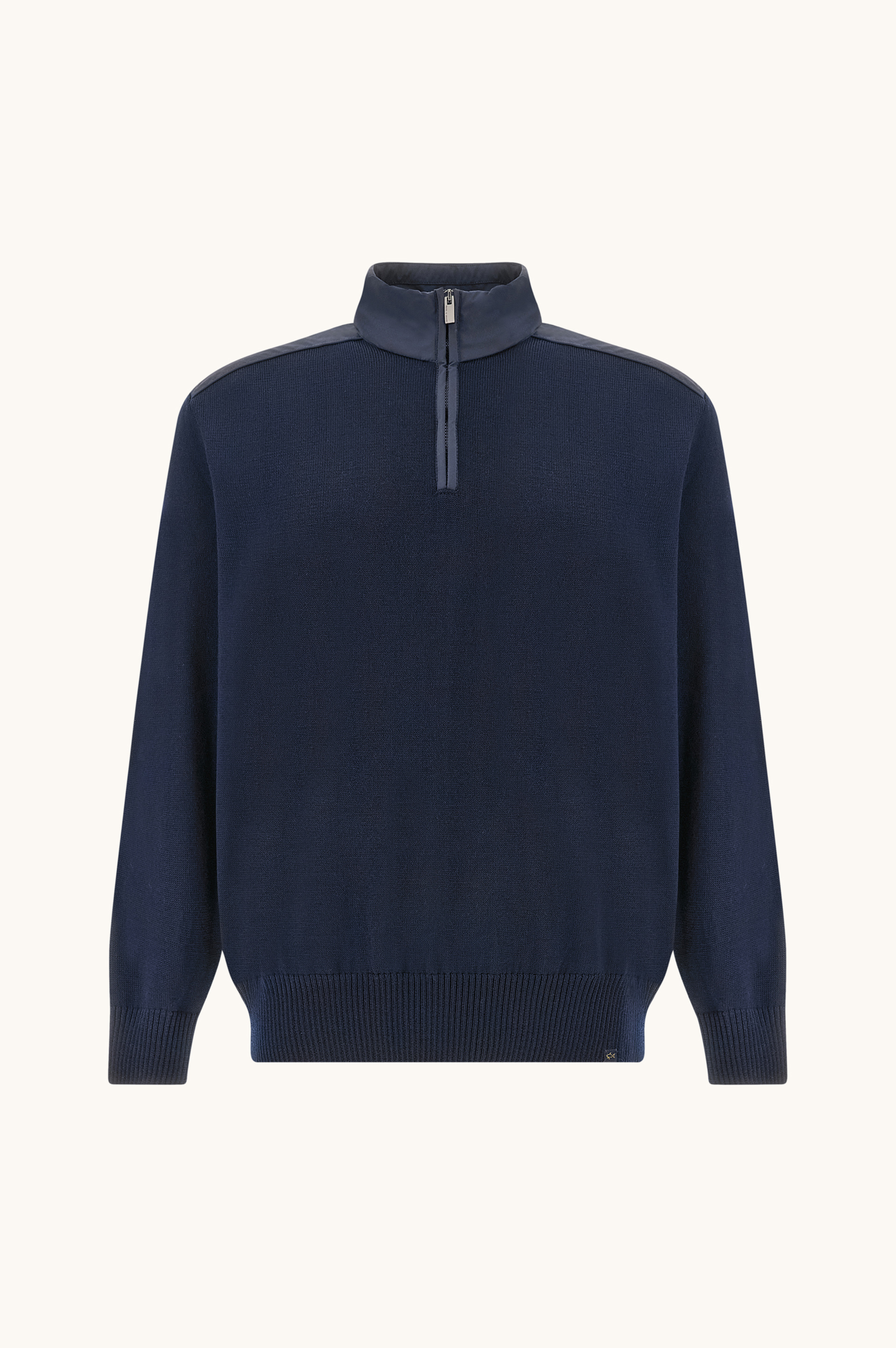 Half-zip sweater in Soft Cool Touch wool with Typhoon&reg; Re-4x4 Stretch details image number 0