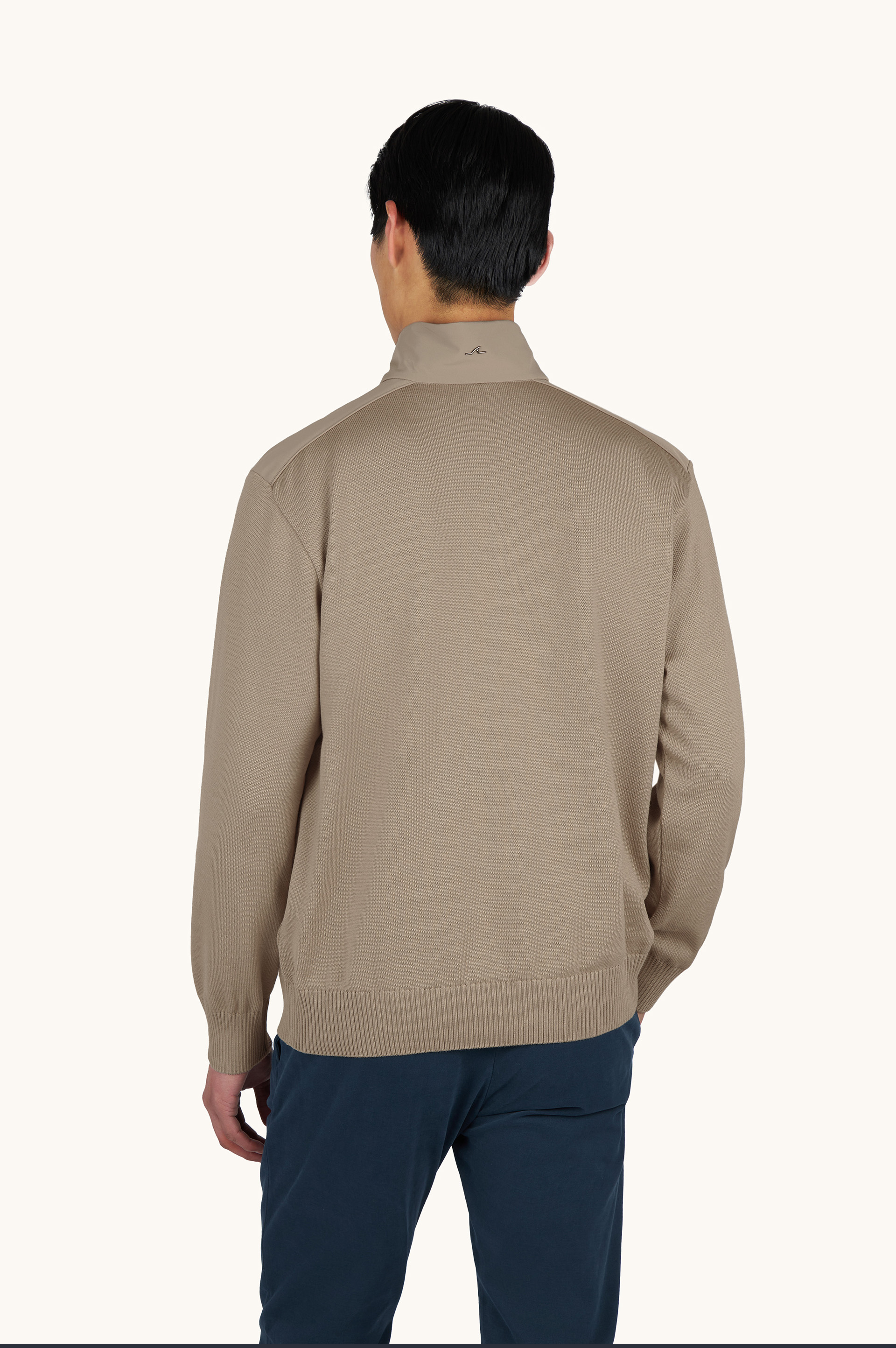 Jersey con media cremallera de lana Soft Cool Touch con detalles en Typhoon&reg; Re-4x4 Stretch image number 3