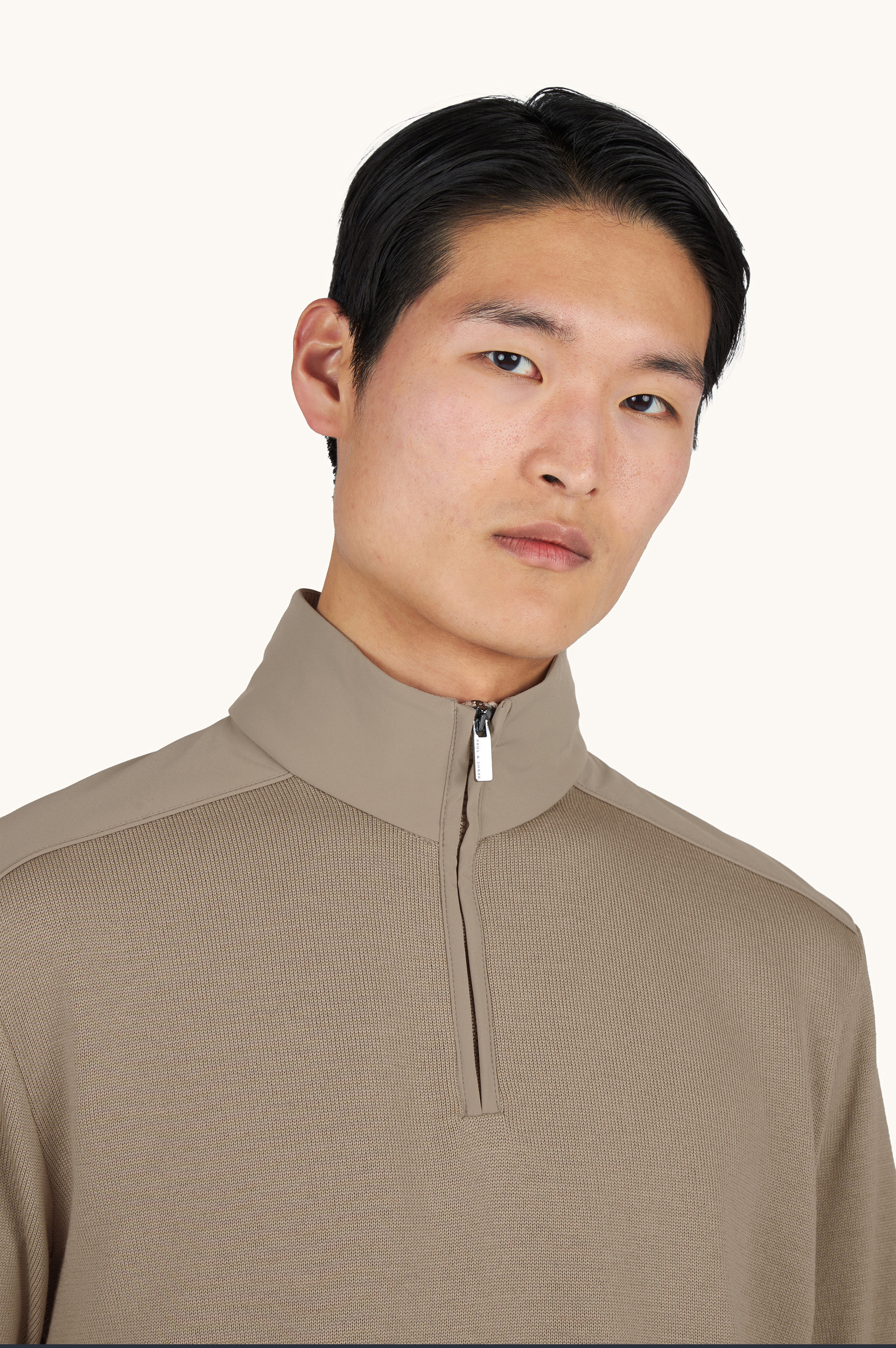 Jersey con media cremallera de lana Soft Cool Touch con detalles en Typhoon&reg; Re-4x4 Stretch image number 4