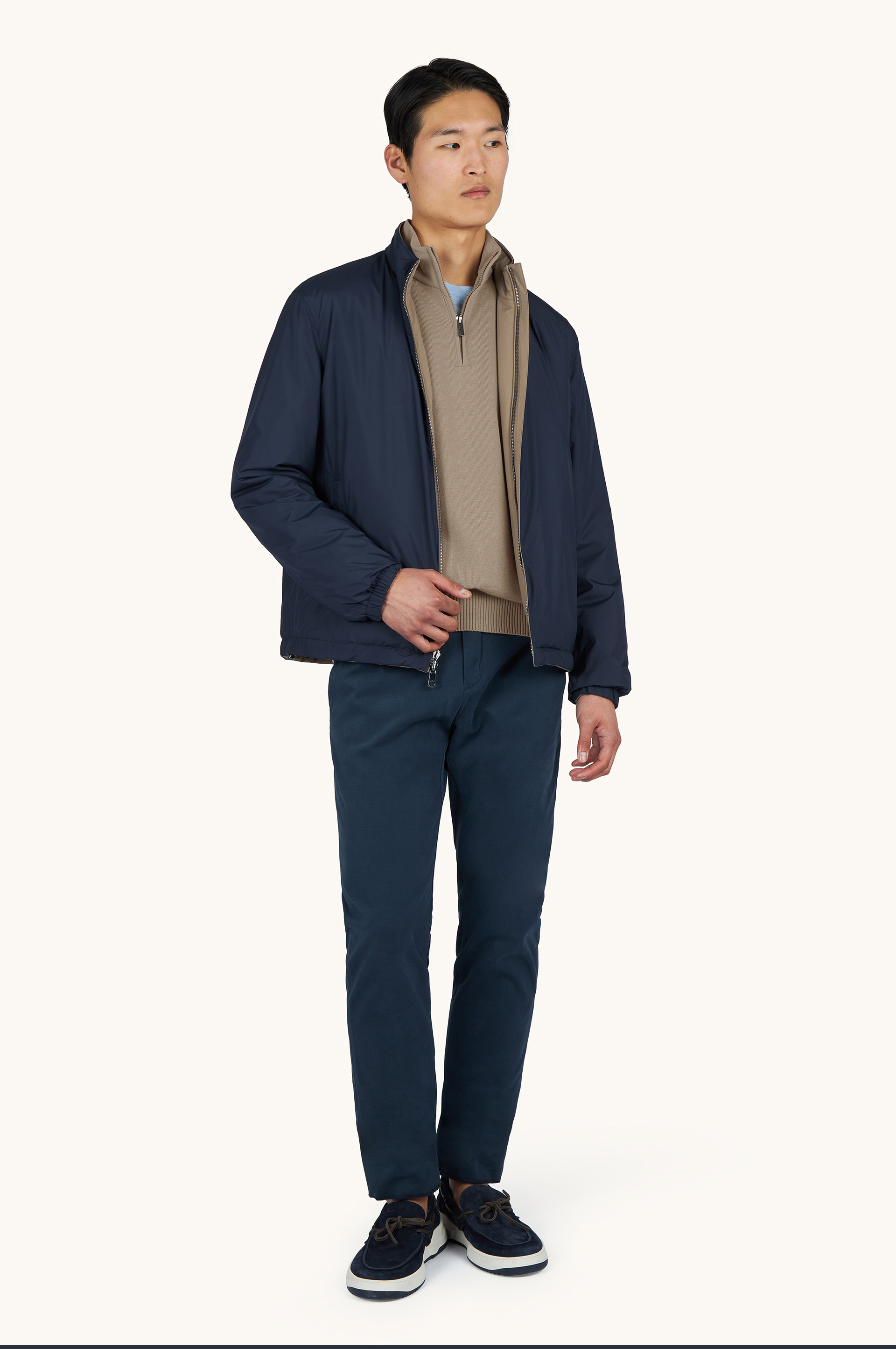 Jersey con media cremallera de lana Soft Cool Touch con detalles en Typhoon&reg; Re-4x4 Stretch image number 2
