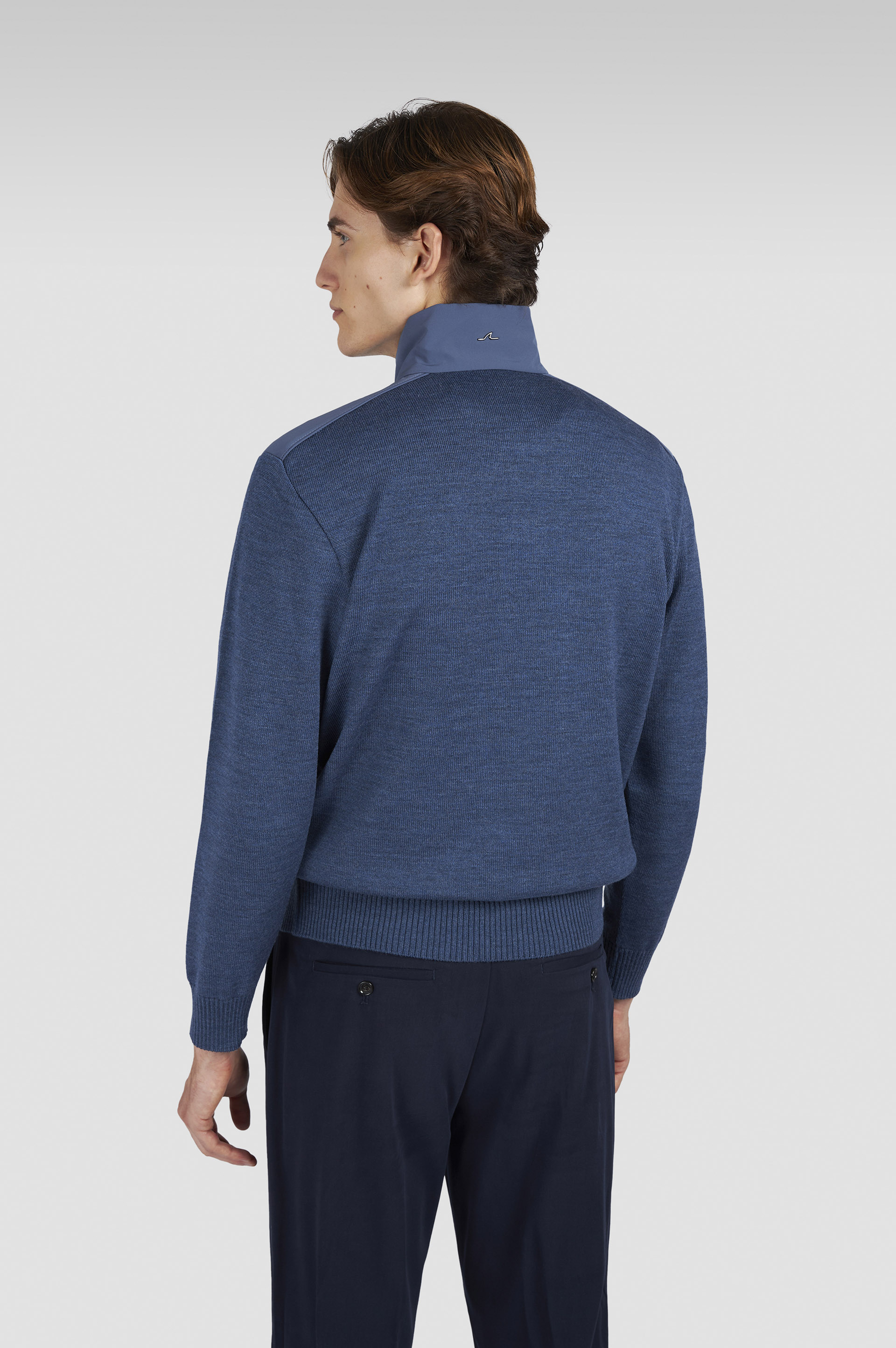 Halbzip-Pullover aus weicher Cool Touch-Wolle mit Typhoon® Re-4x4 Stretch-Details image number 3 Halbzip-Pullover aus weicher Cool Touch-Wolle mit Typhoon® Re-4x4 Stretch-Details image number 3