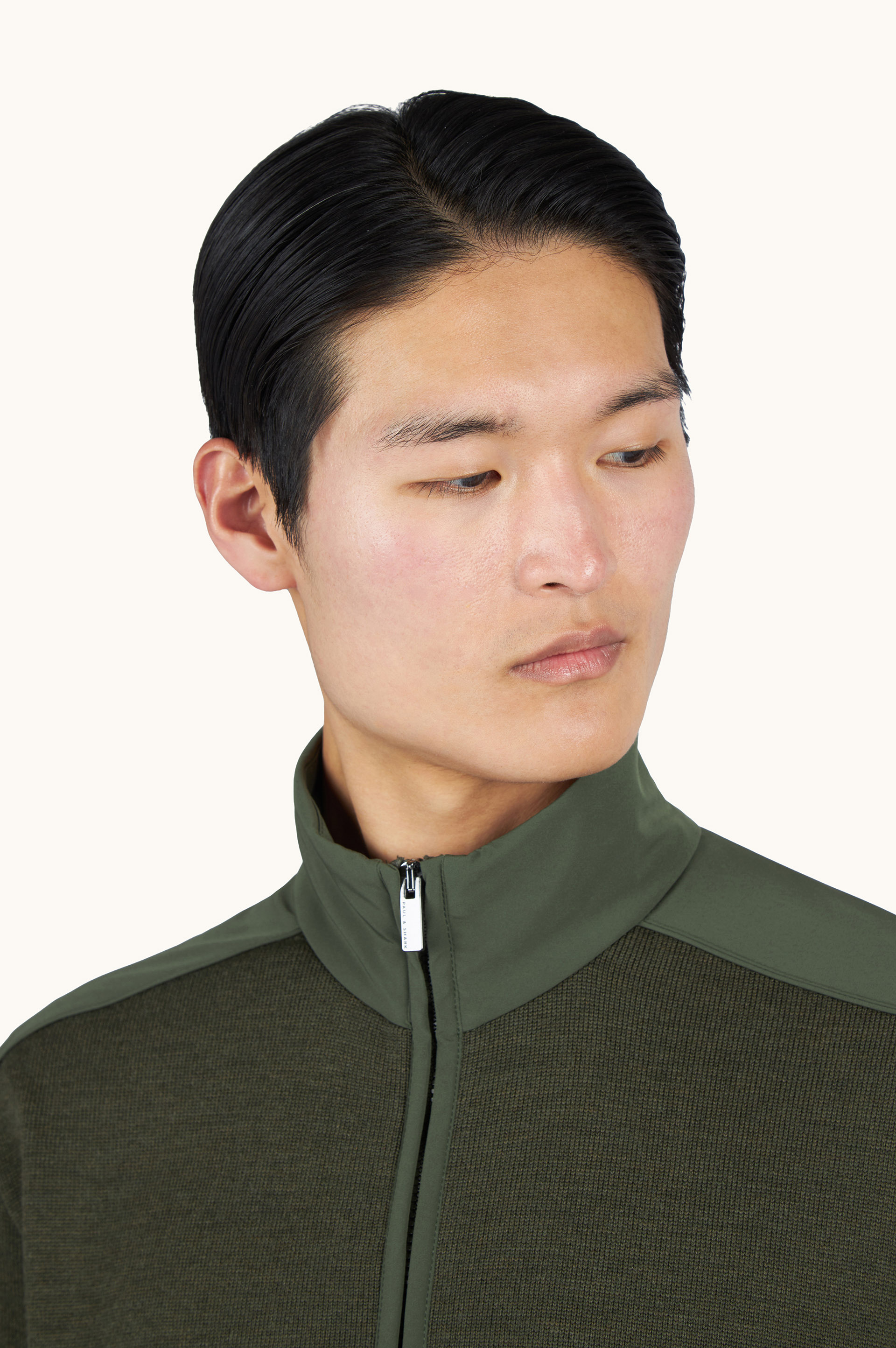 Nelson Zip-Up Jumper in Soft Cool Touch Wool with Typhoon&reg; Re-4x4 Stretch Details image number 4