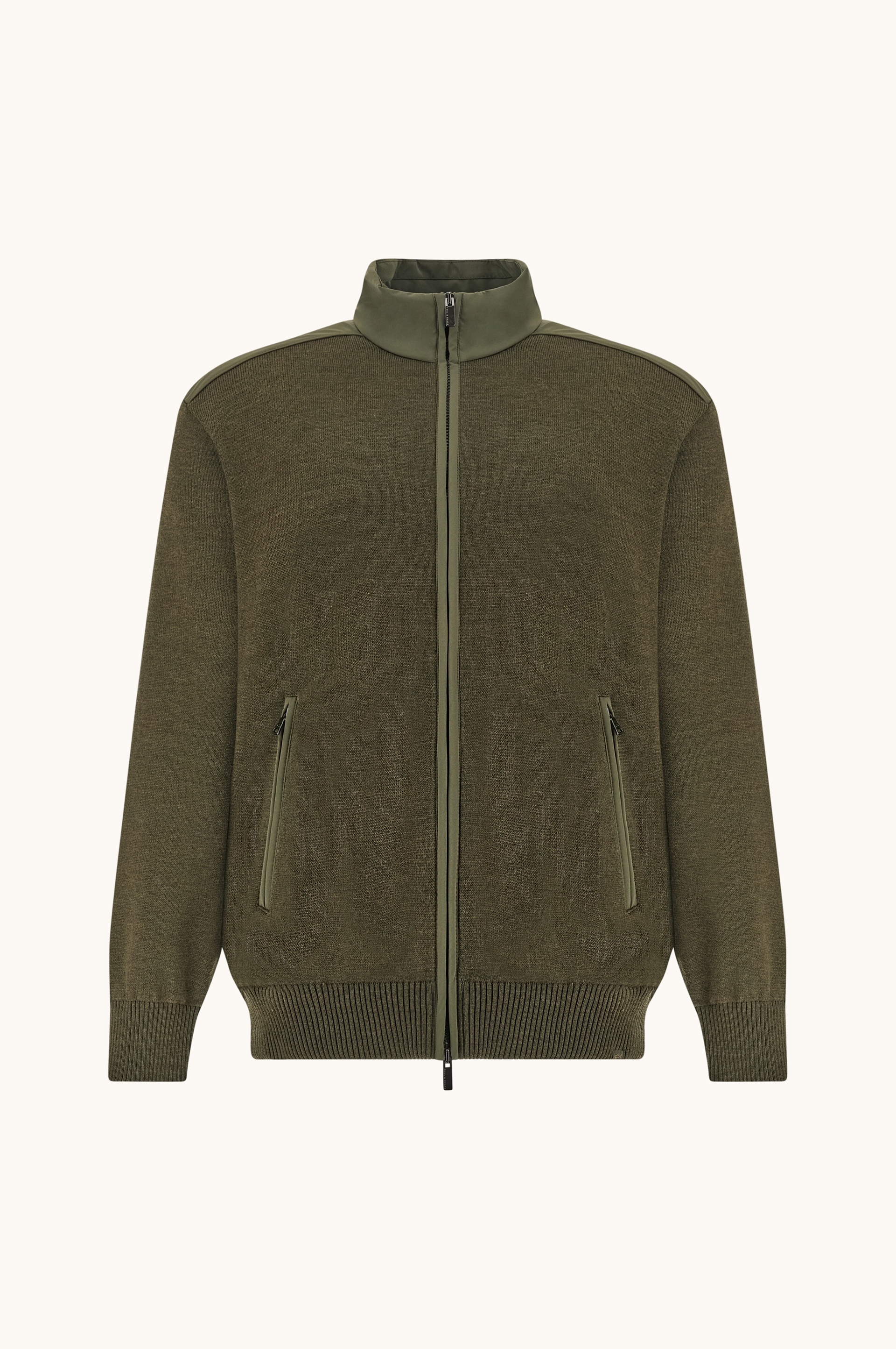 Nelson Zip-Up Jumper in Soft Cool Touch Wool with Typhoon&reg; Re-4x4 Stretch Details image number 1
