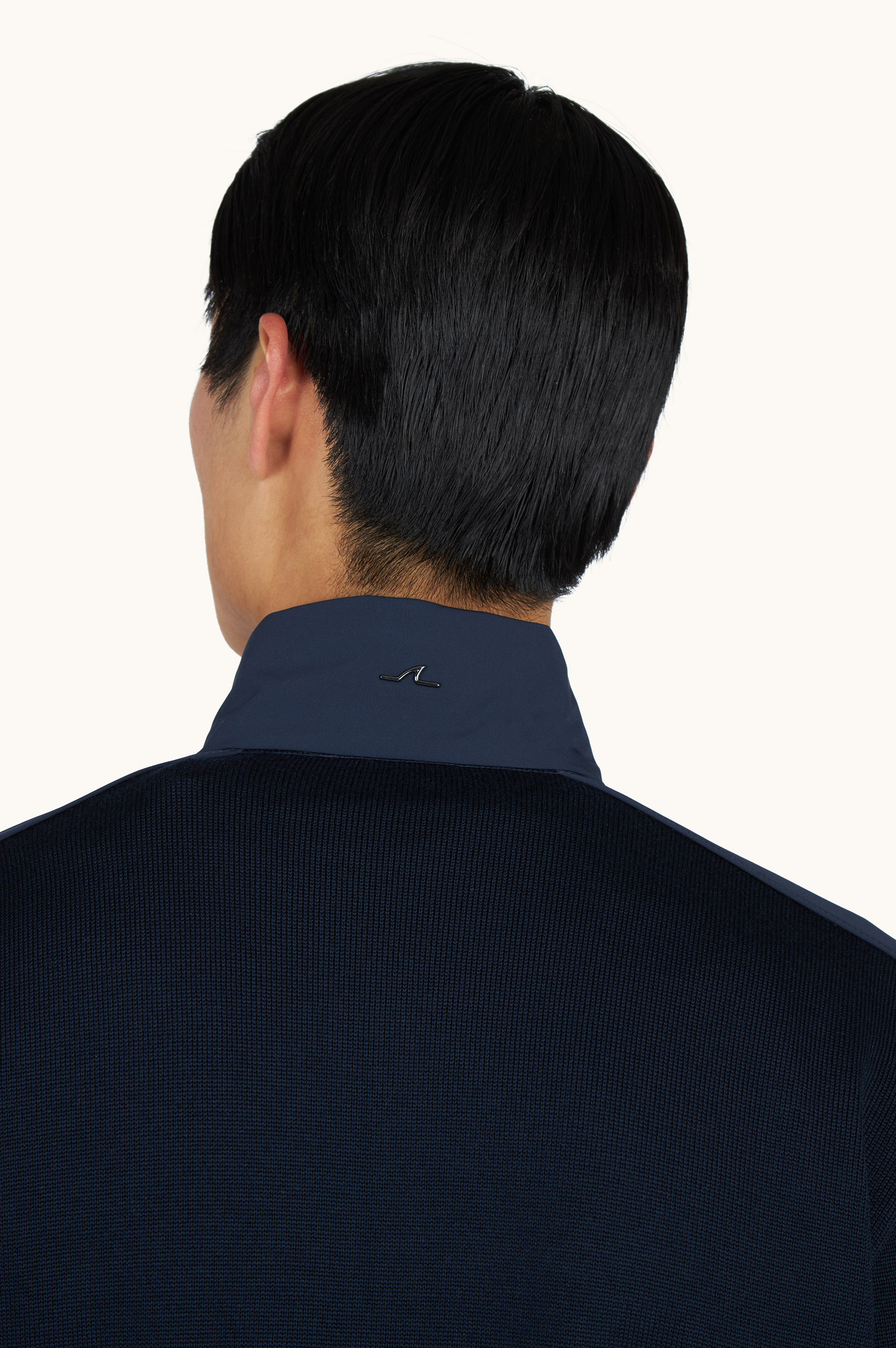 Zip-up sweater in Soft Cool Touch wool with Typhoon&reg; Re-4x4 Stretch details image number 4