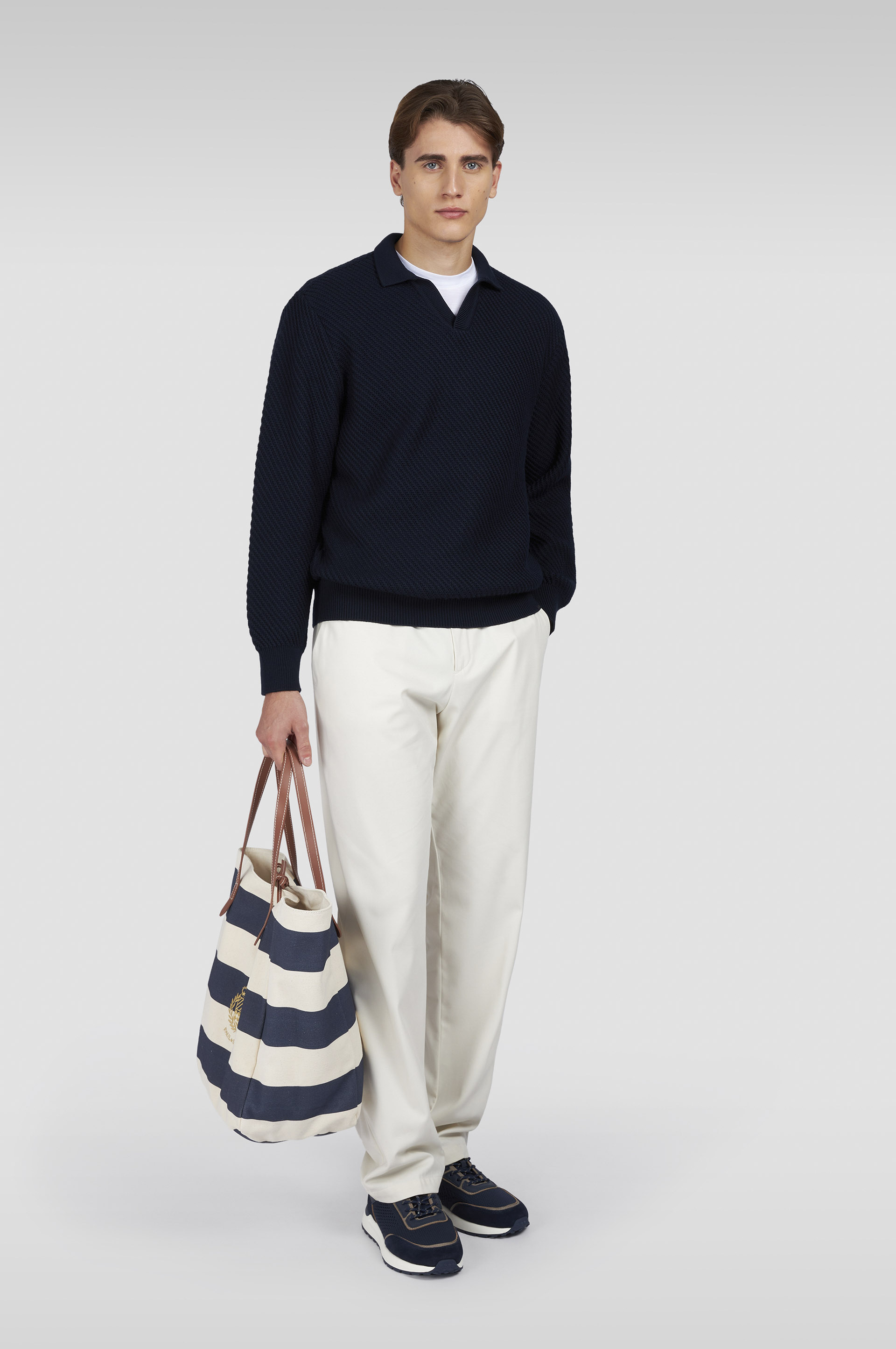 Cotton jersey T-shirt with Shark Fin embroidery image number 2