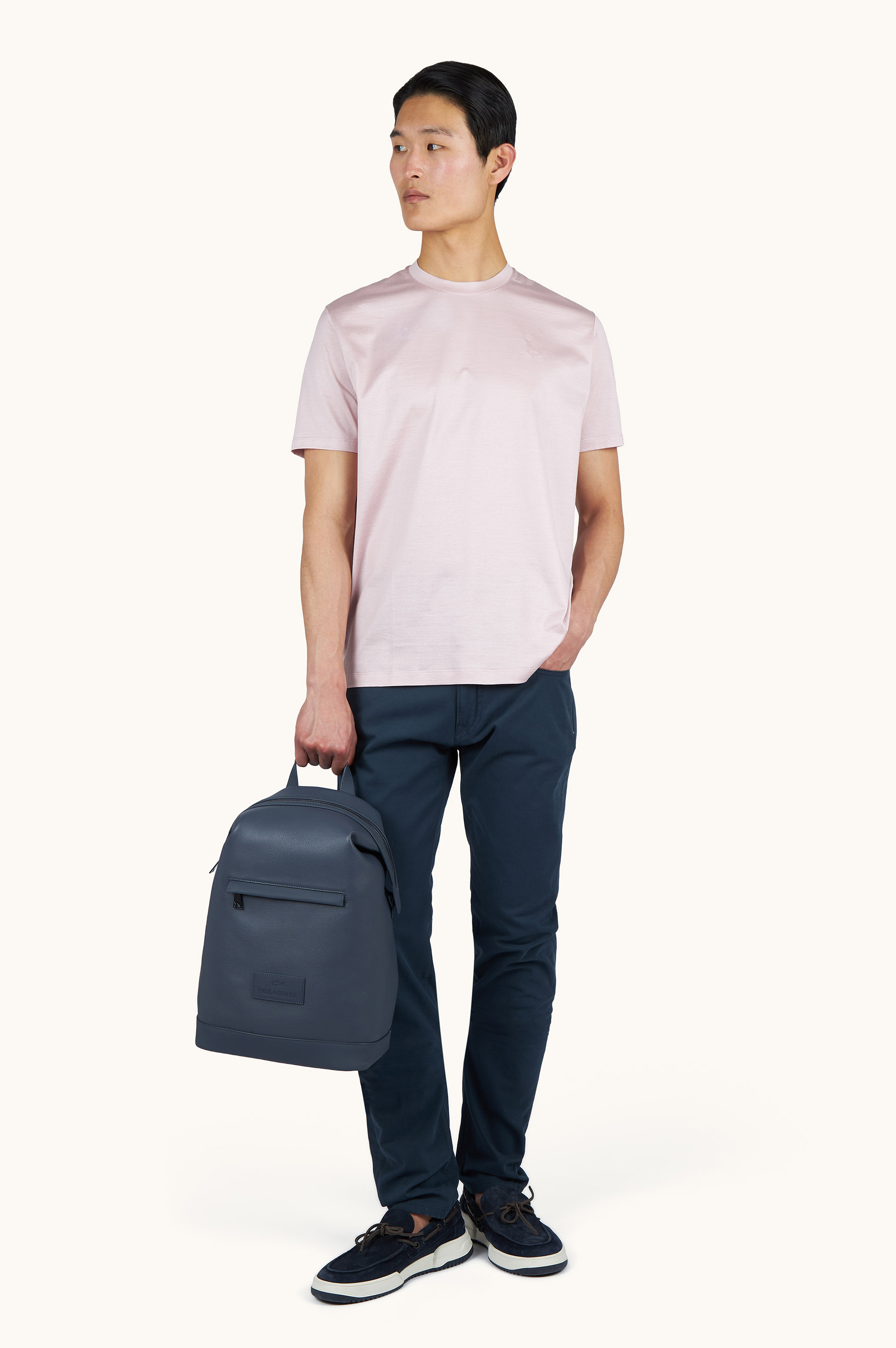 T-shirt en jersey de coton avec broderie Shark Fin image number 2