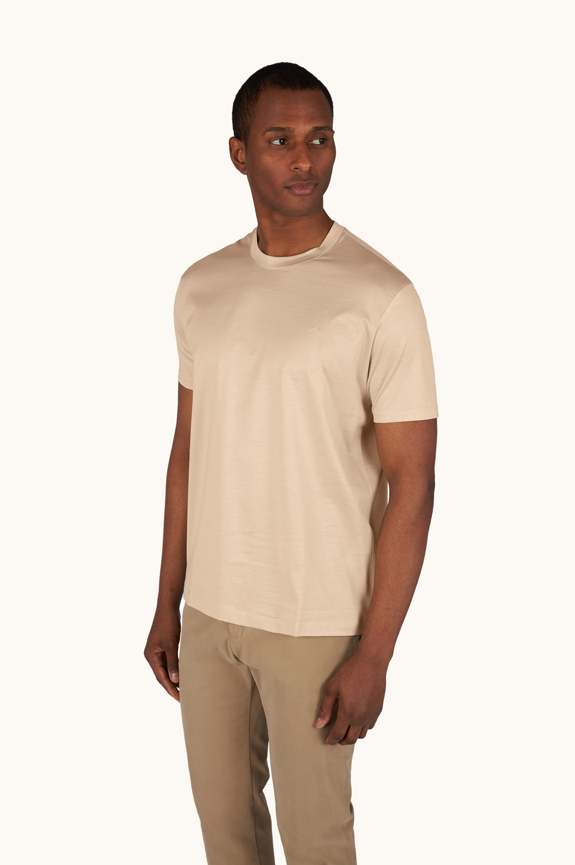 T-Shirt aus Baumwolljersey mit Shark-Fin-Stickerei image number 0