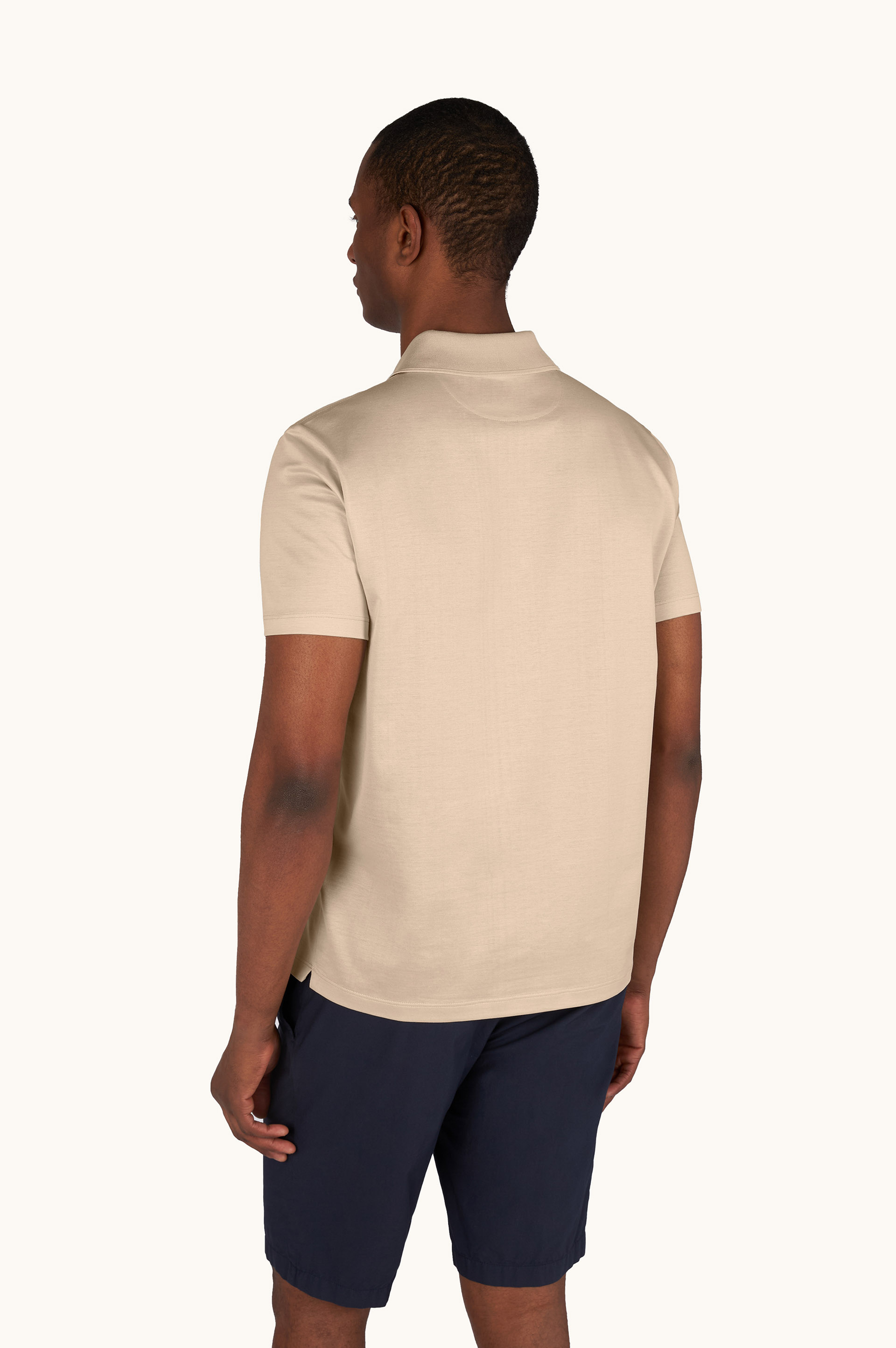 Polo in jersey di cotone Double Mercerised con ricamo Shark Fin image number 3