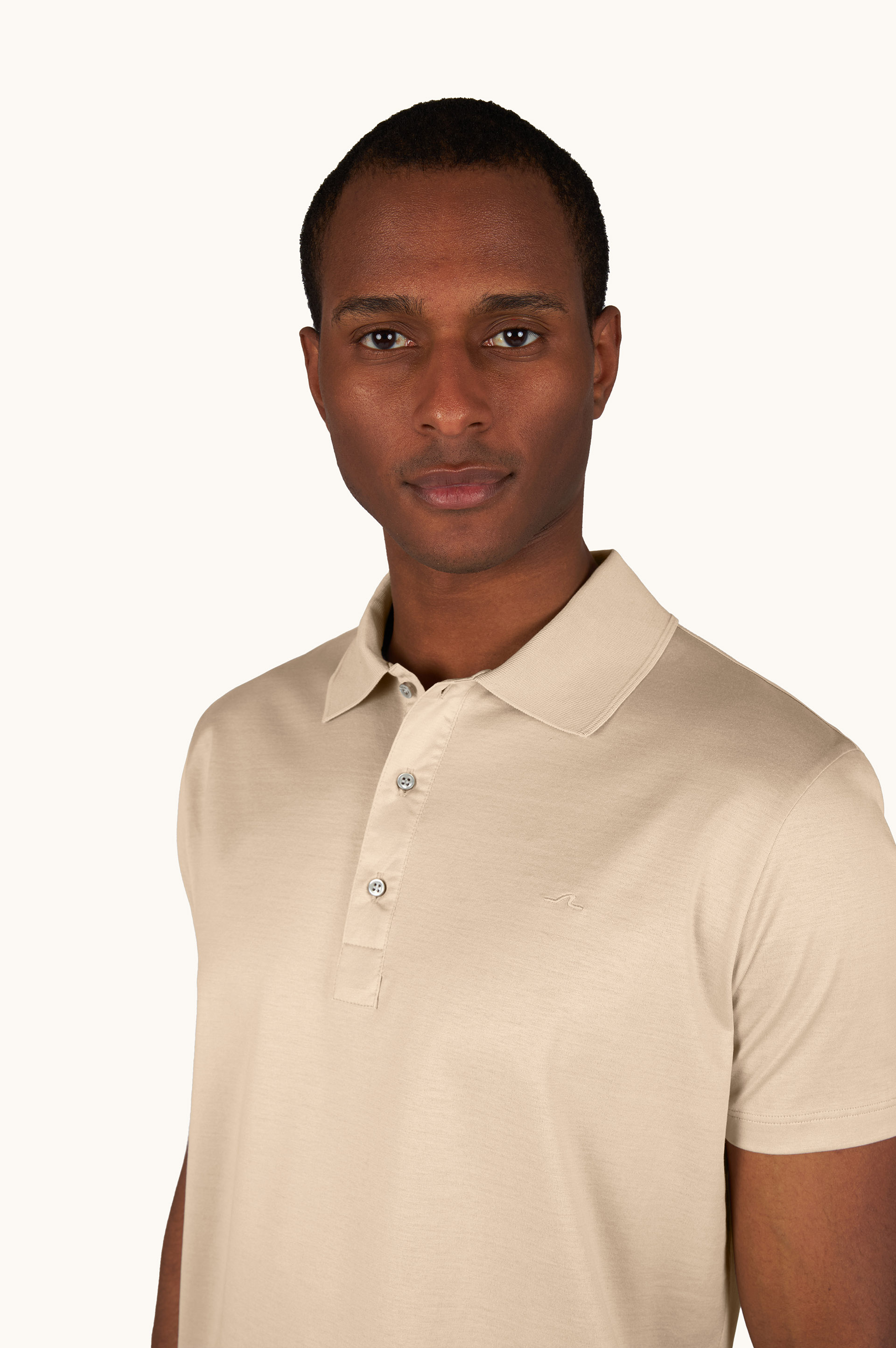 Polo in jersey di cotone Double Mercerised con ricamo Shark Fin image number 4