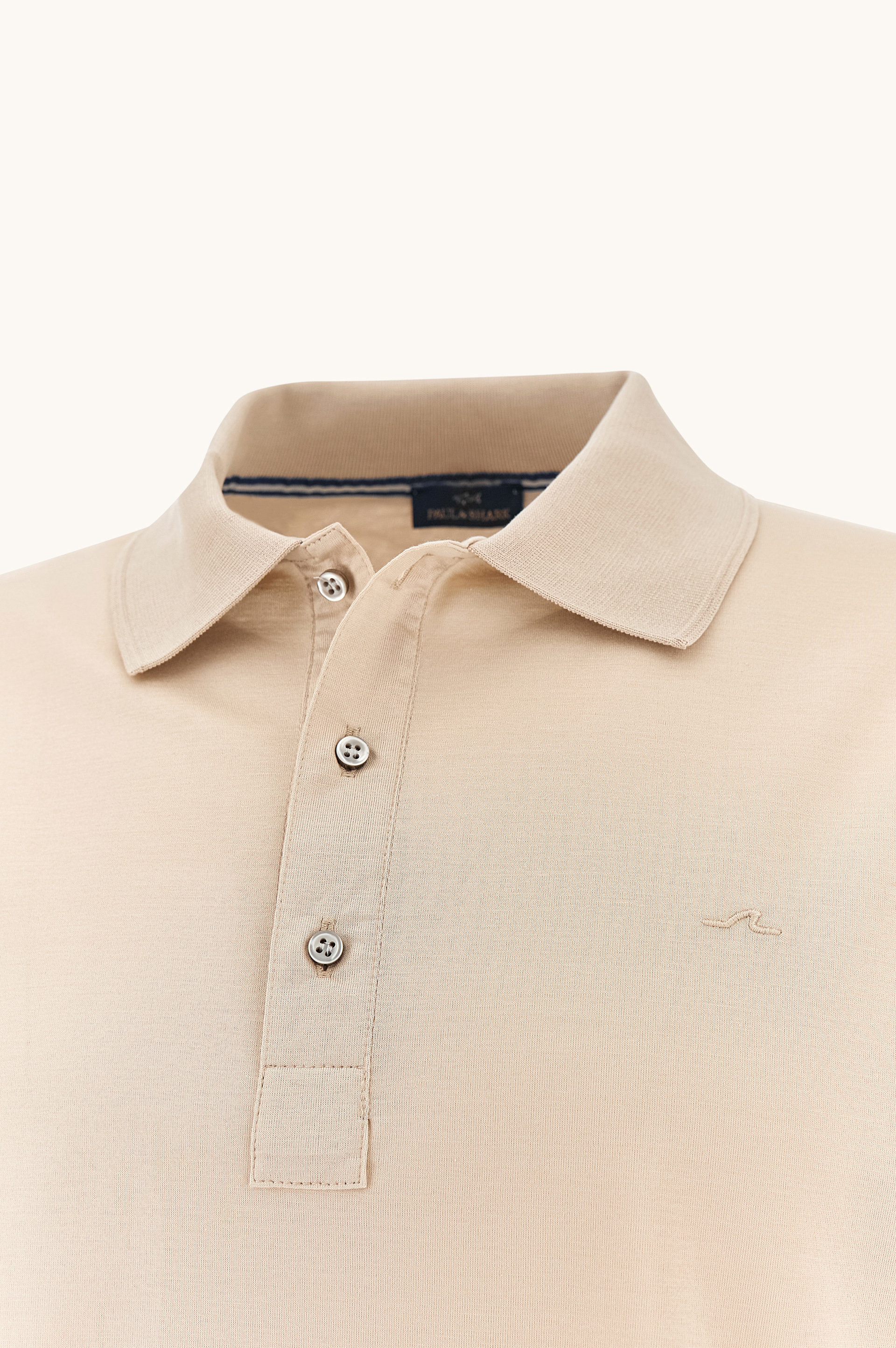 Polo in jersey di cotone Double Mercerised con ricamo Shark Fin image number 5