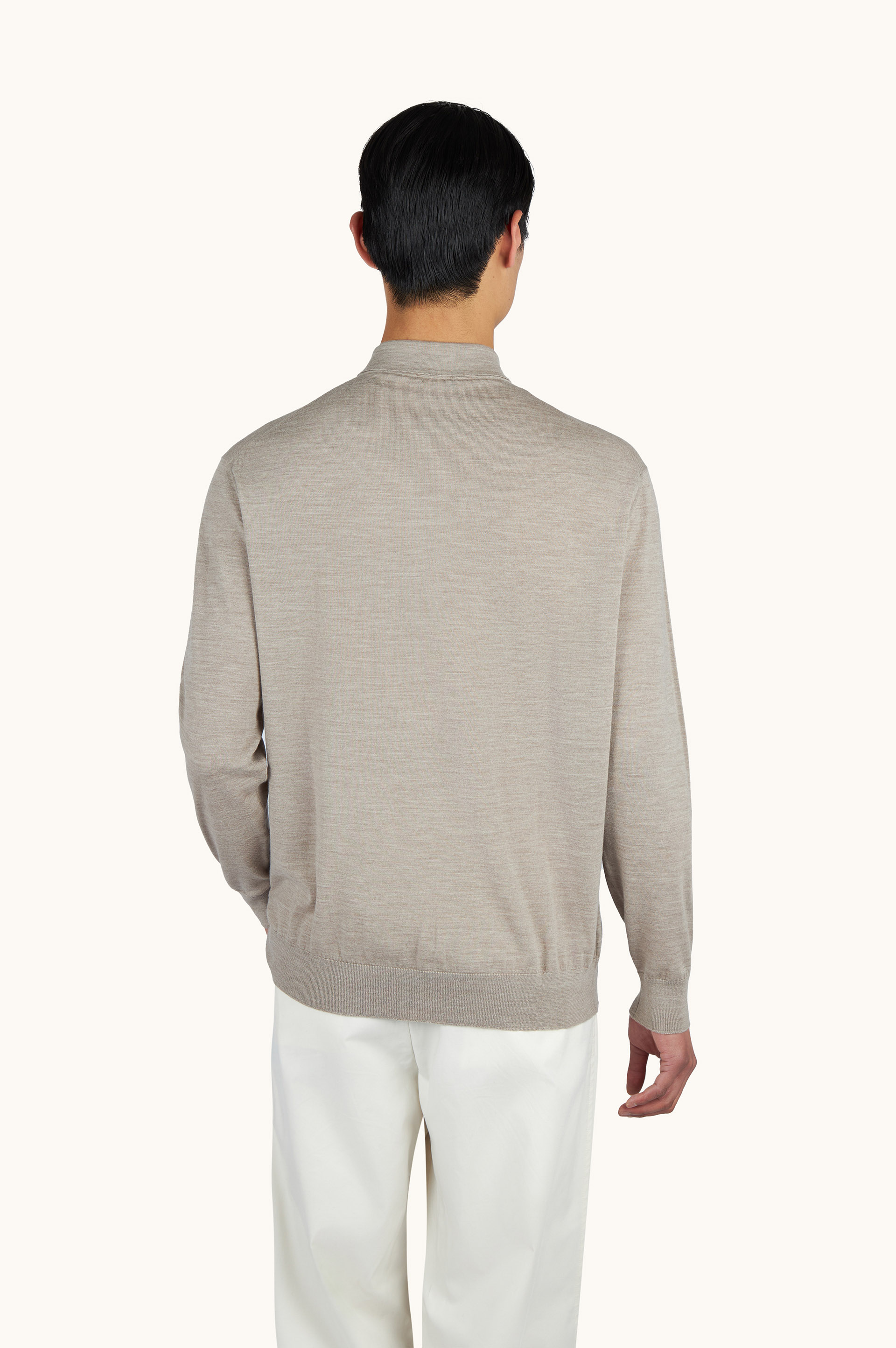 Polo Shirt in 140's Superfine Merino Wool image number 2