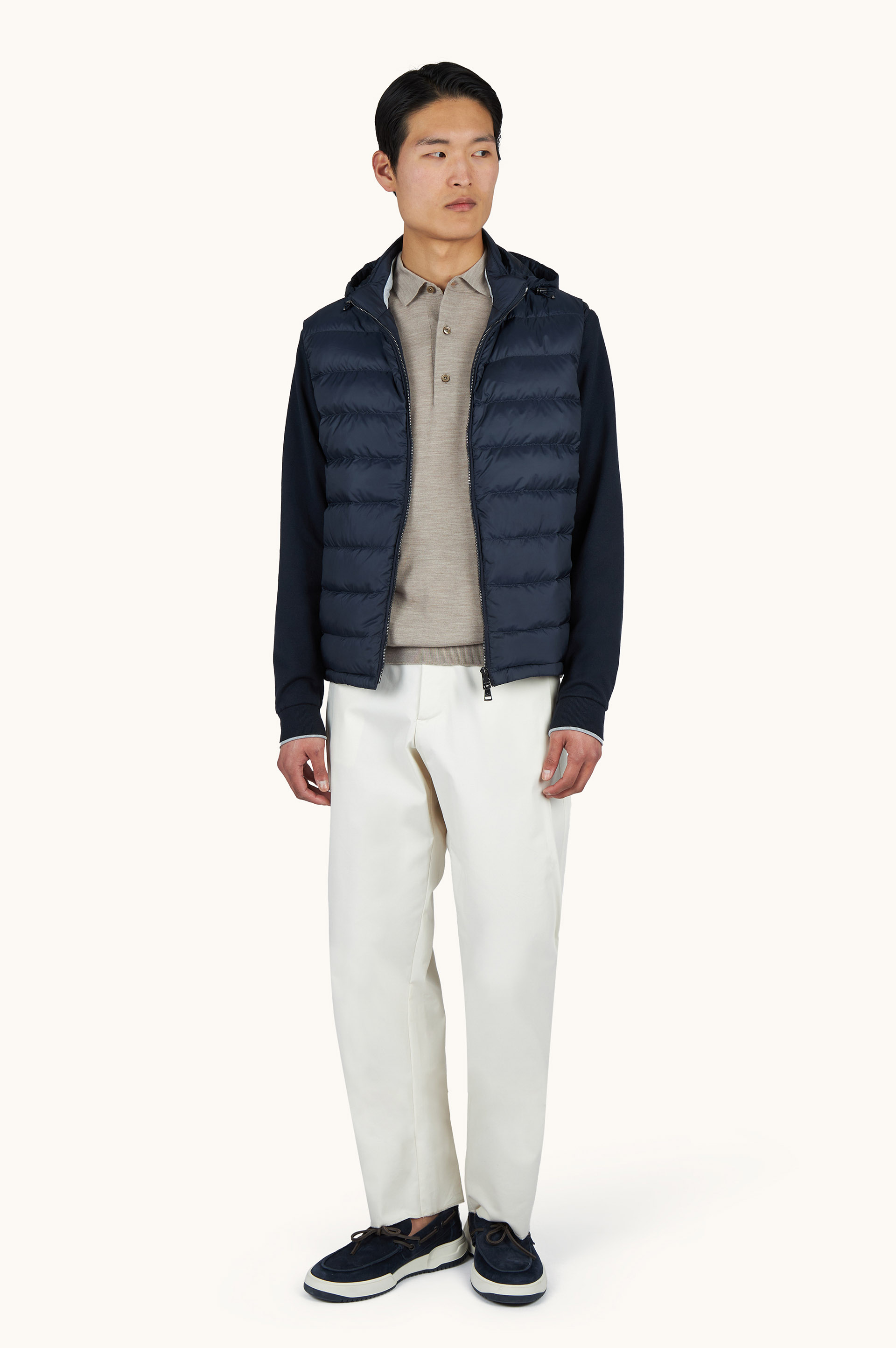 Polo Shirt in 140's Superfine Merino Wool image number 1