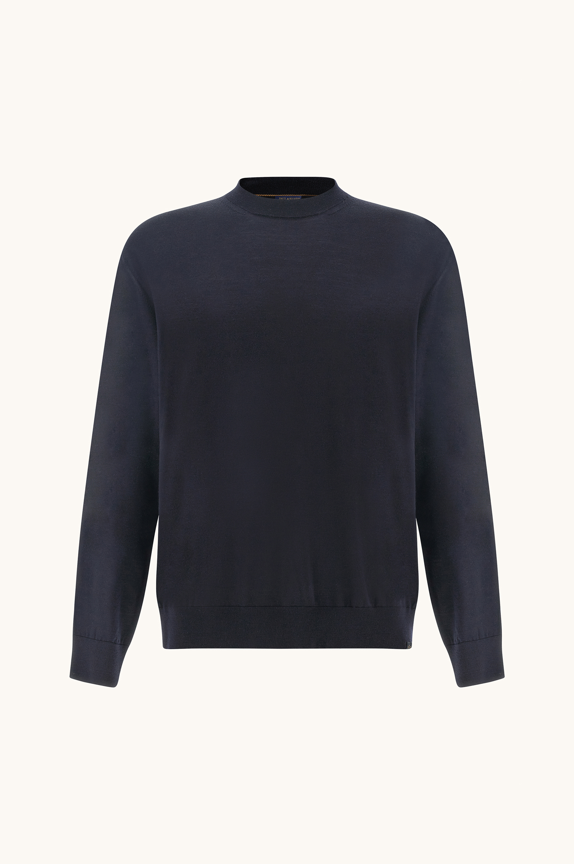 Pull col rond en laine Merino 140&rsquo;S superfine image number 1