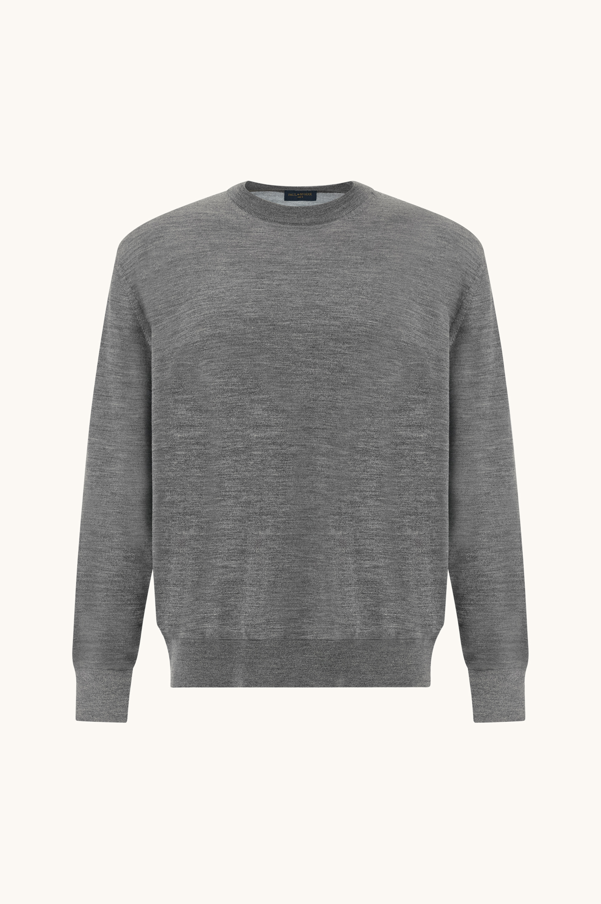 Pull col rond en laine Merino 140&rsquo;S superfine image number 1