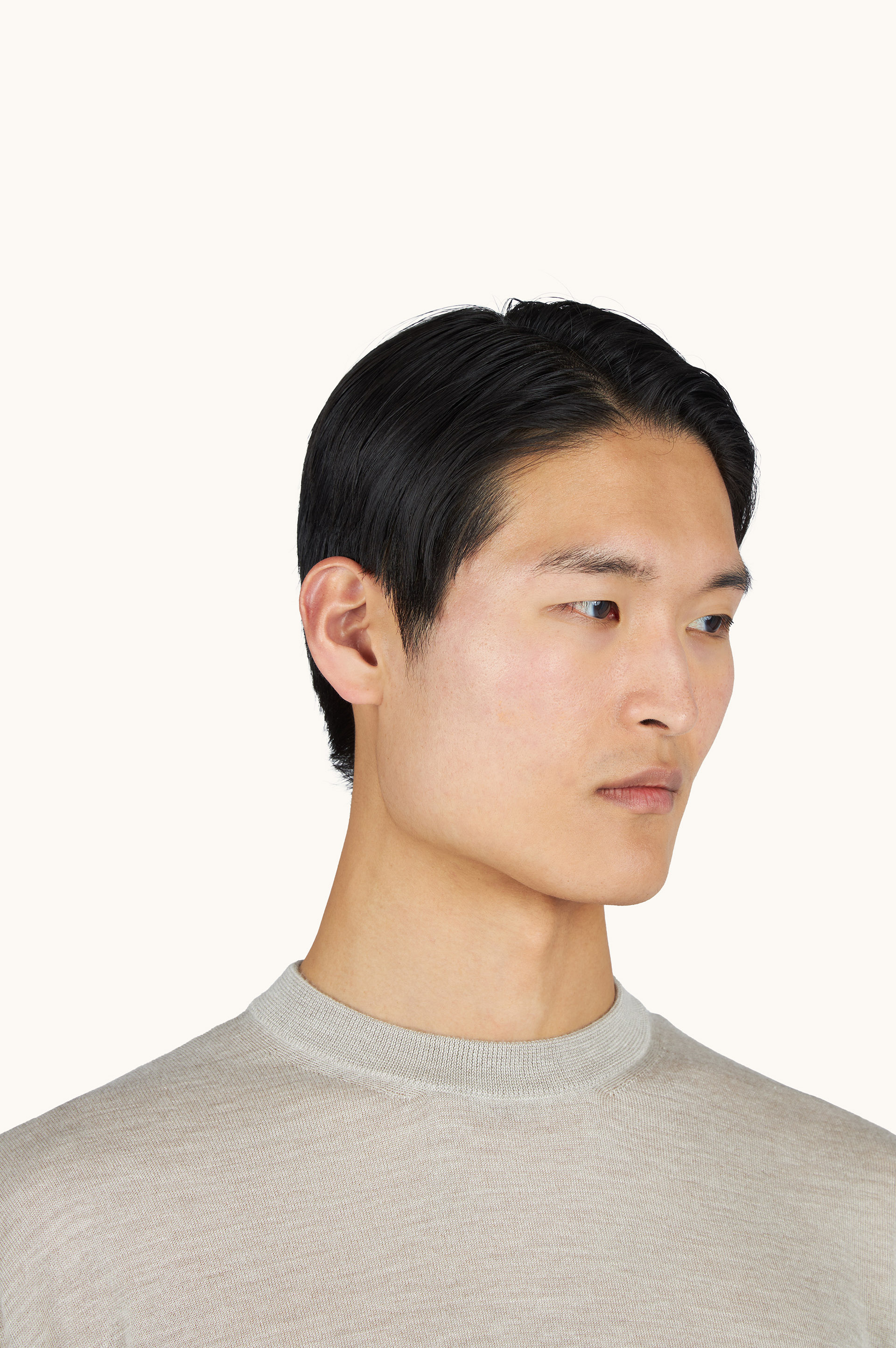 Rundhals-Pullover aus Kaschmir und Seide image number 3