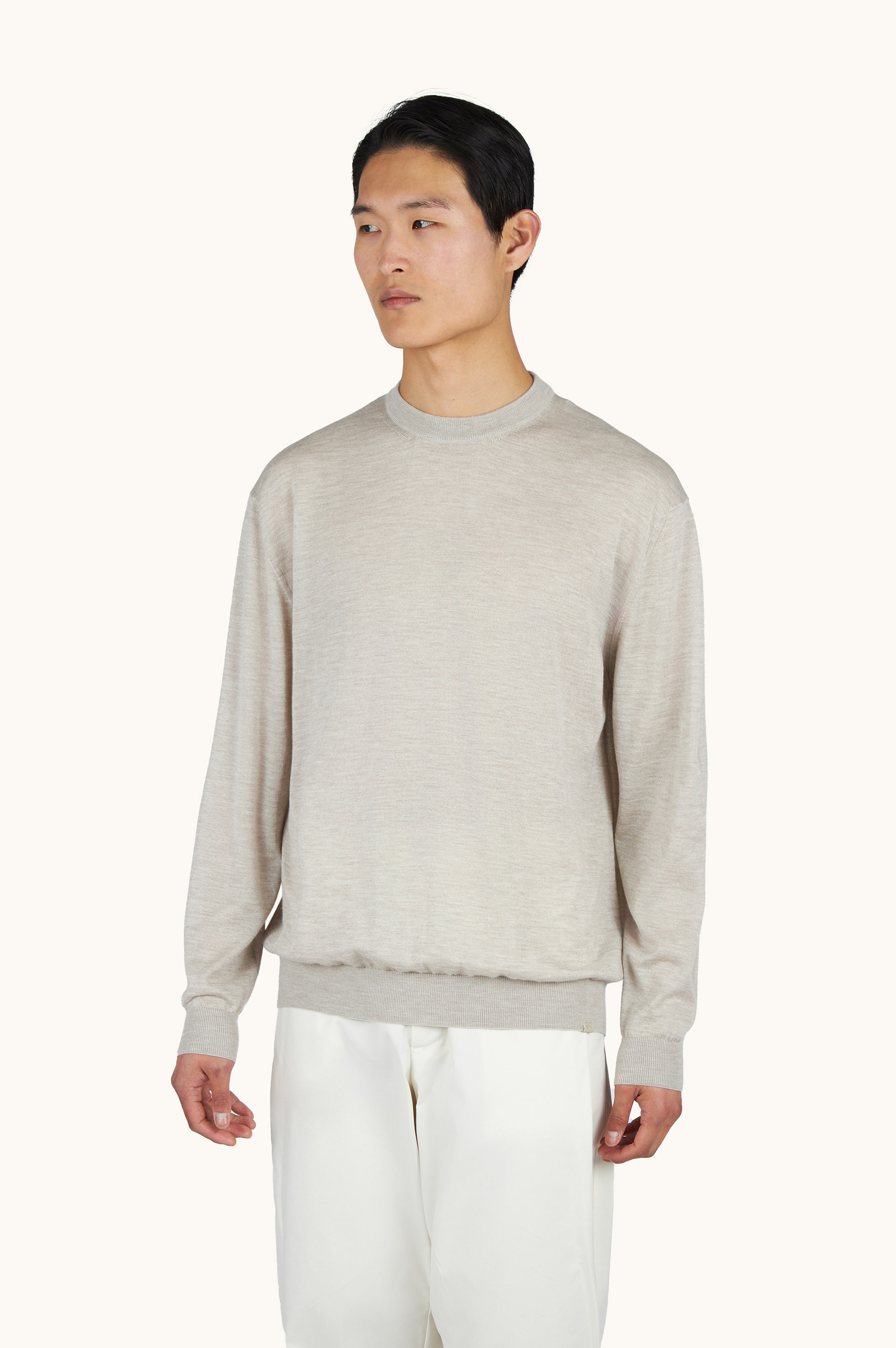 Rundhals-Pullover aus Kaschmir und Seide image number 0