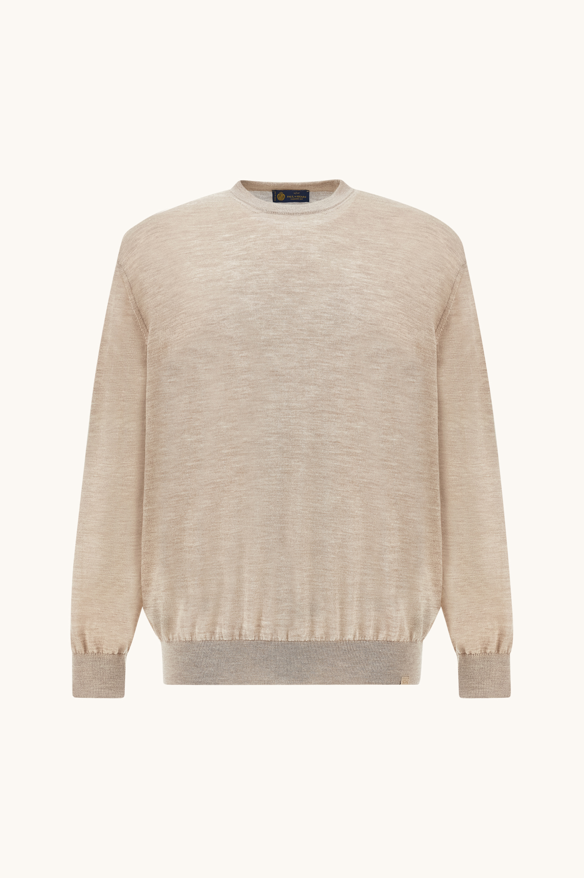 Cashmere and silk crew neck jumper image number 1