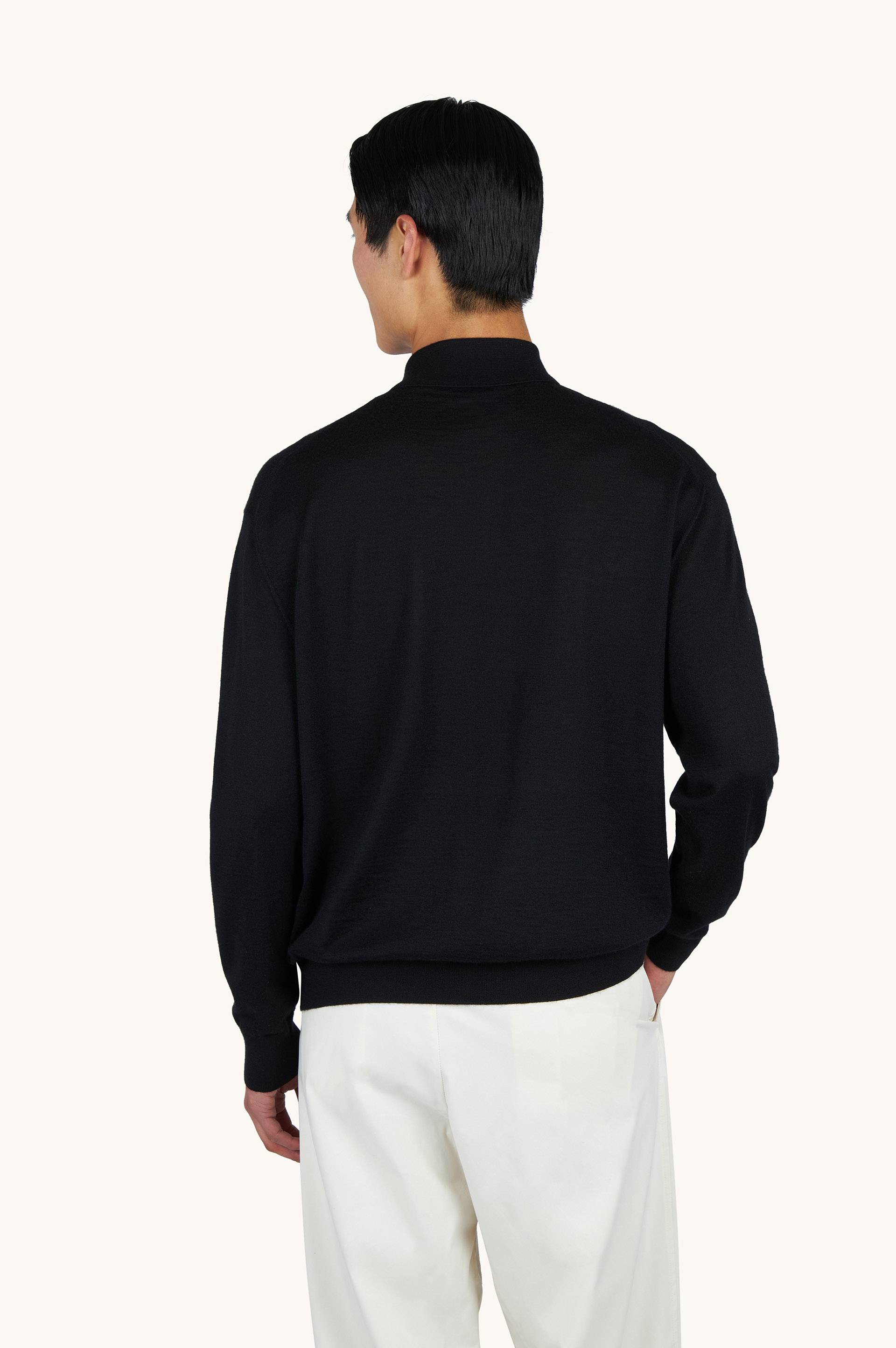 Cashmere and silk polo shirt image number 2