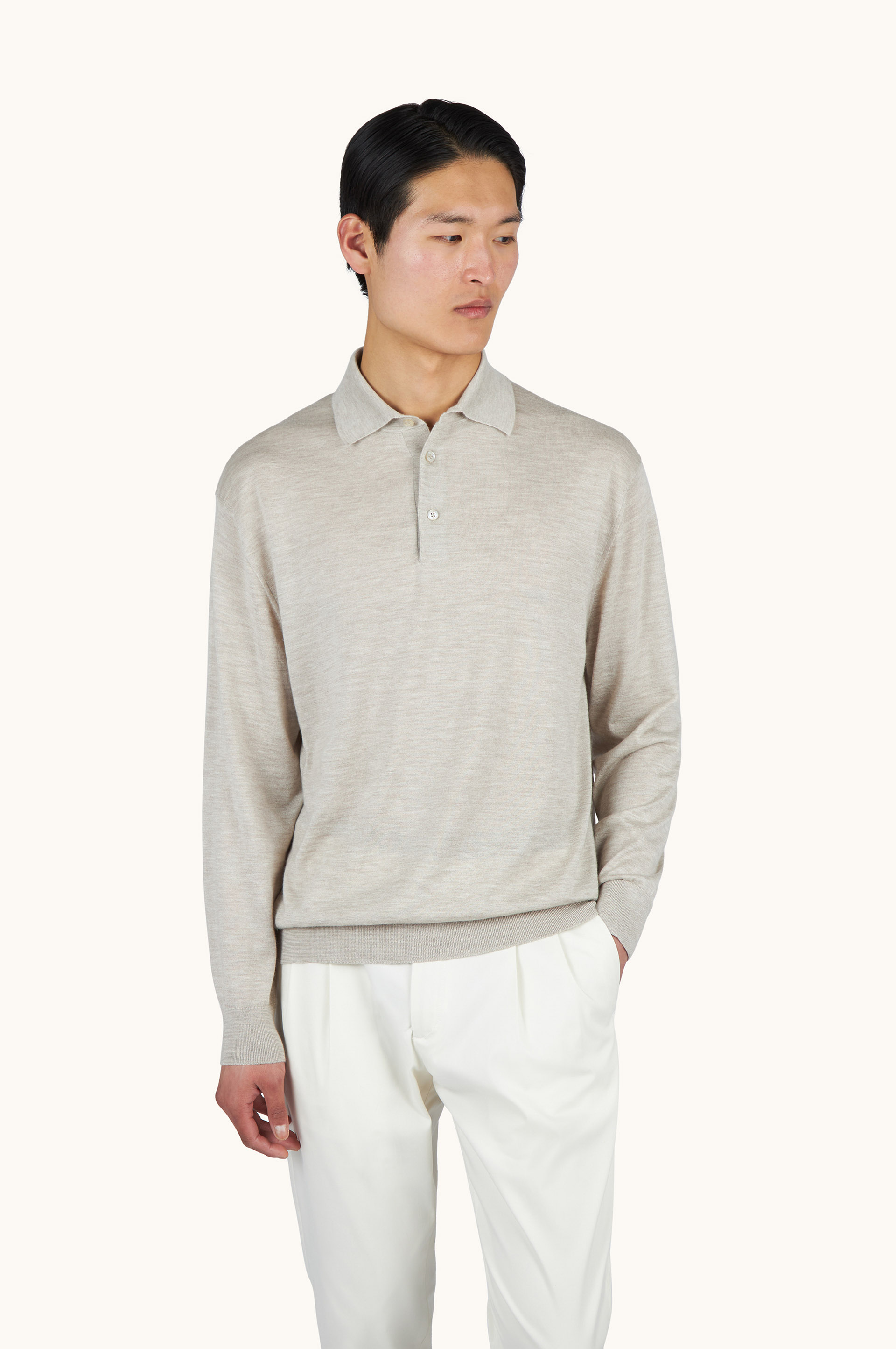 Polo aus Kaschmir und Seide image number 0