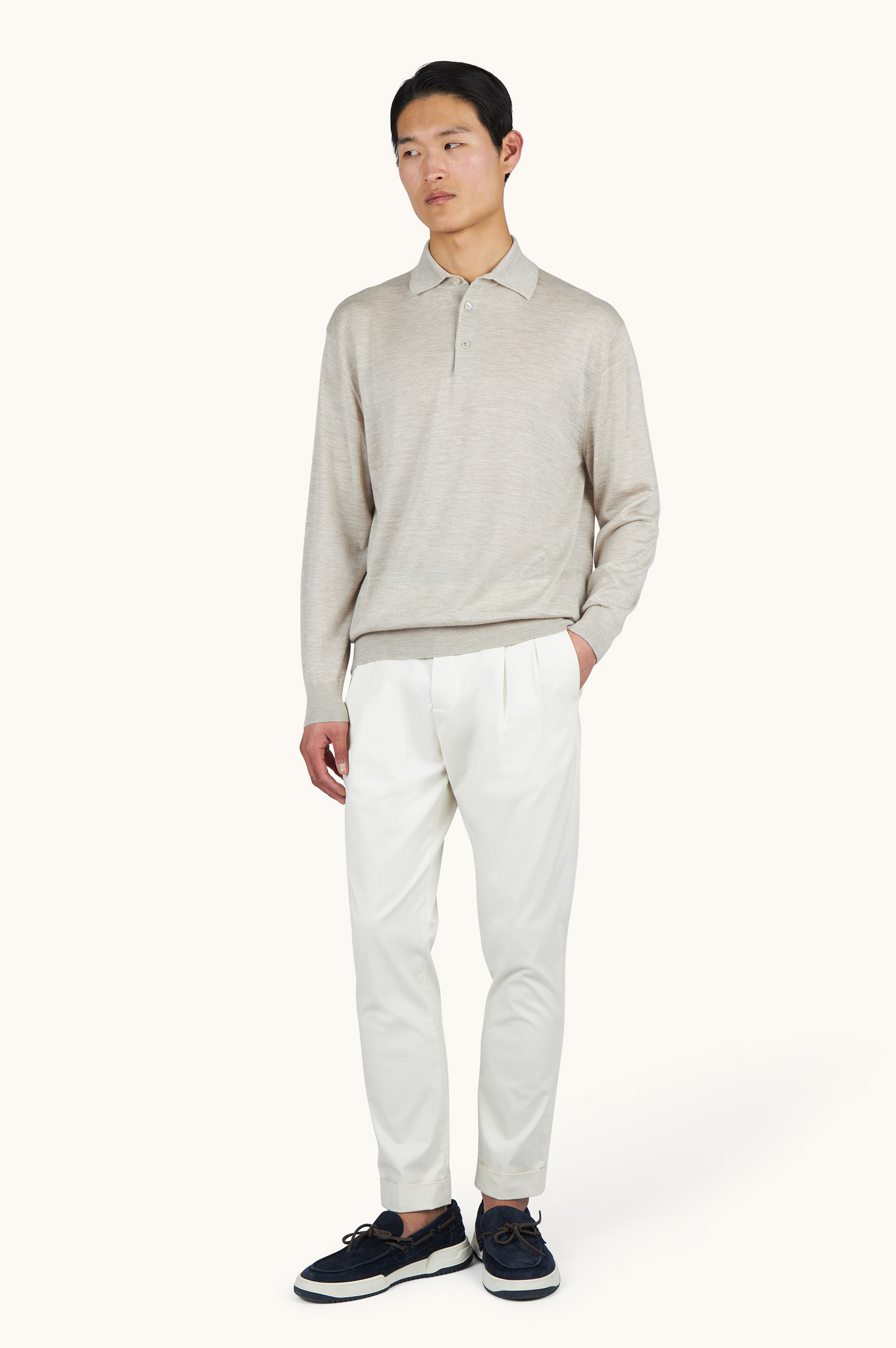 Polo aus Kaschmir und Seide image number 1