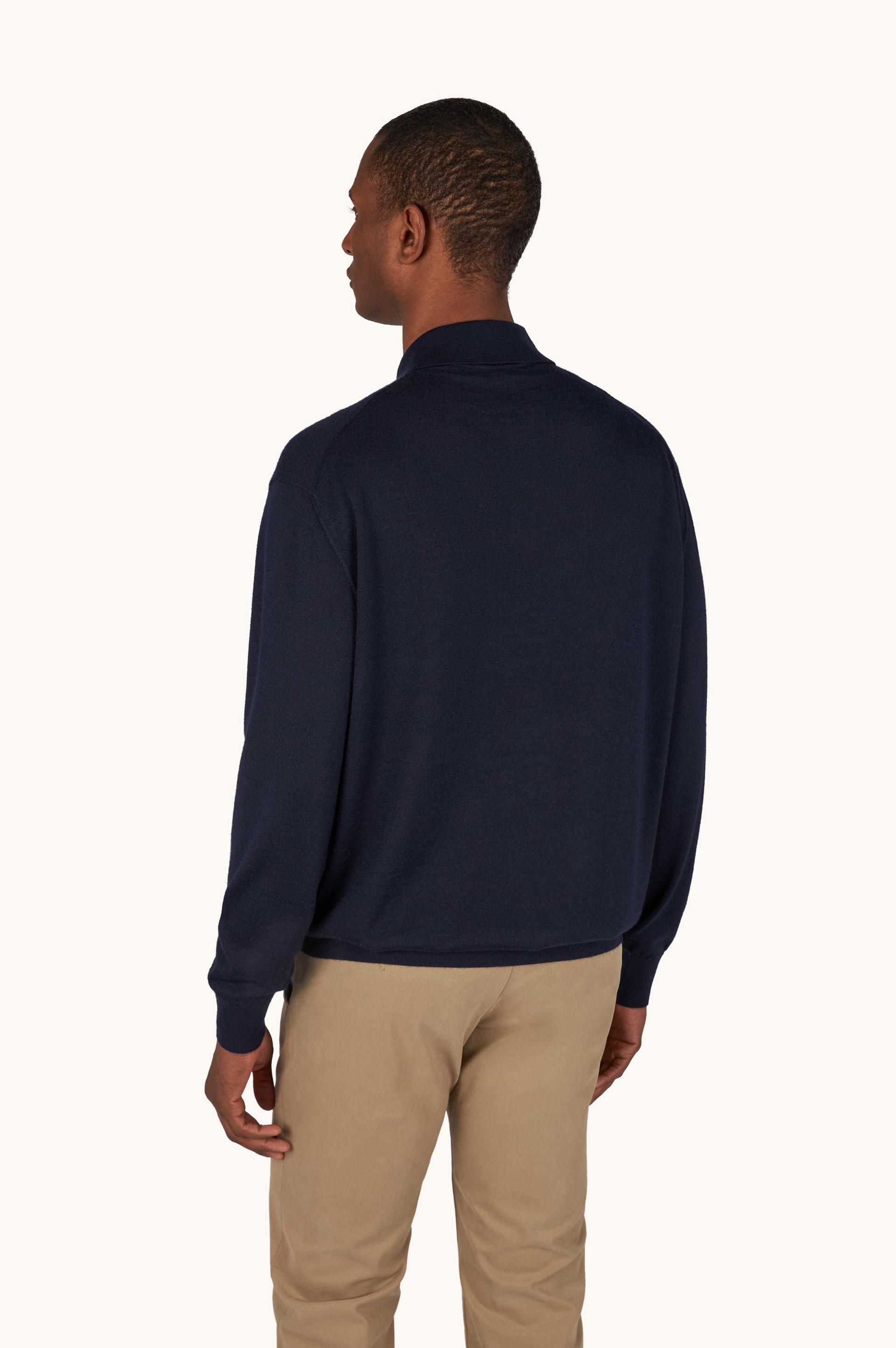 Cashmere and silk polo shirt image number 2