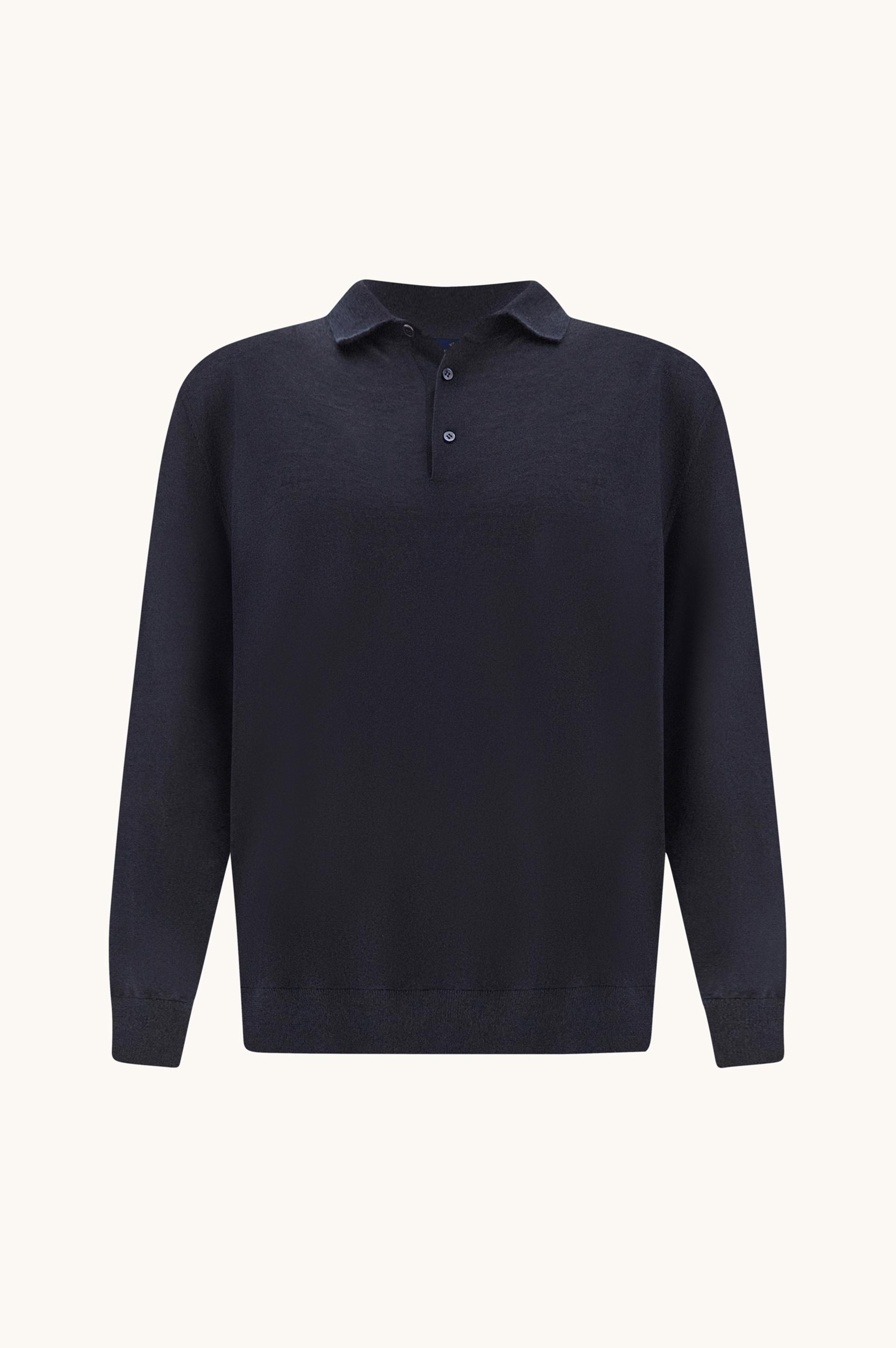 Cashmere and silk polo shirt image number 1