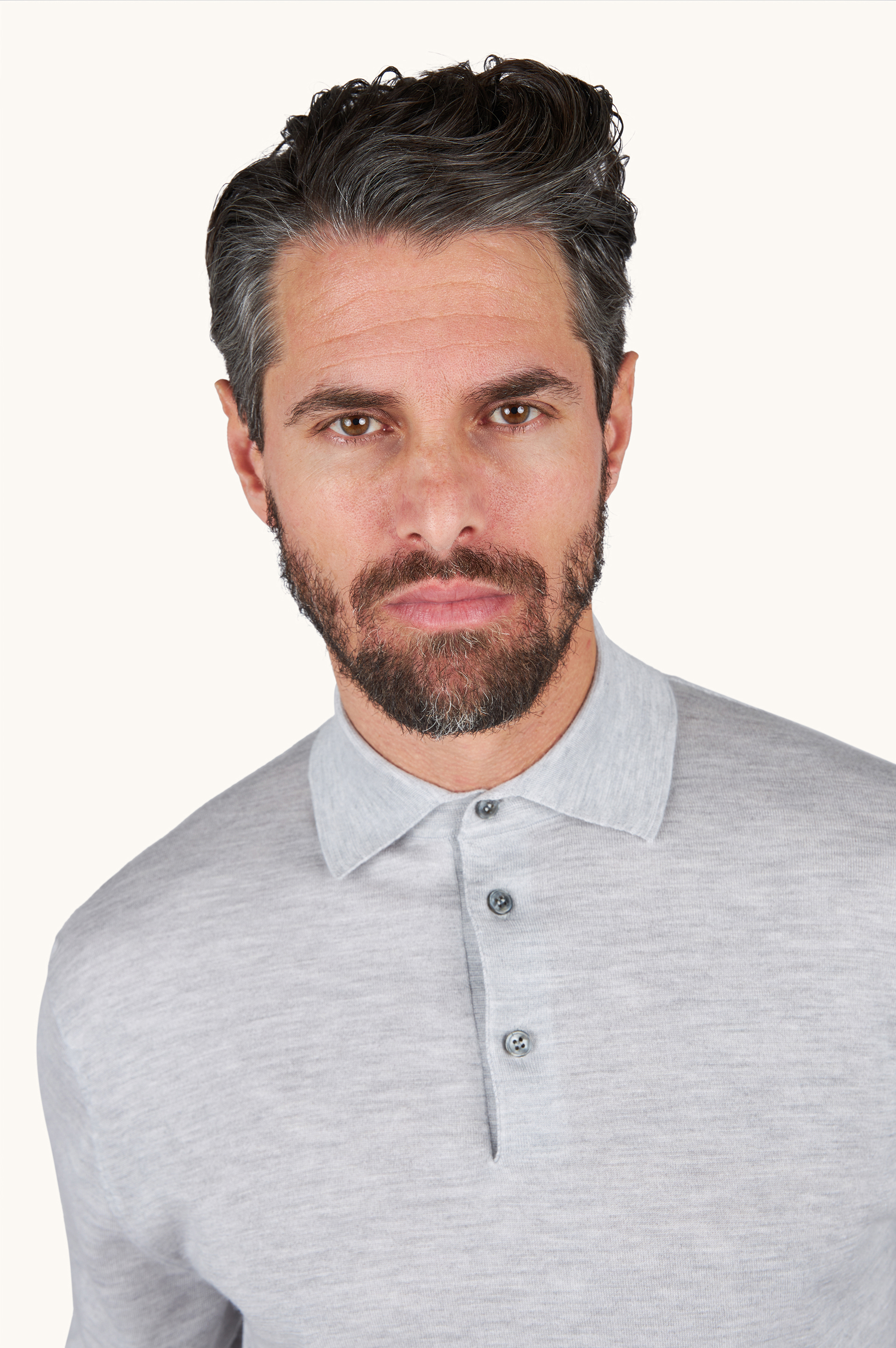 Polo en cachemire et soie image number 4