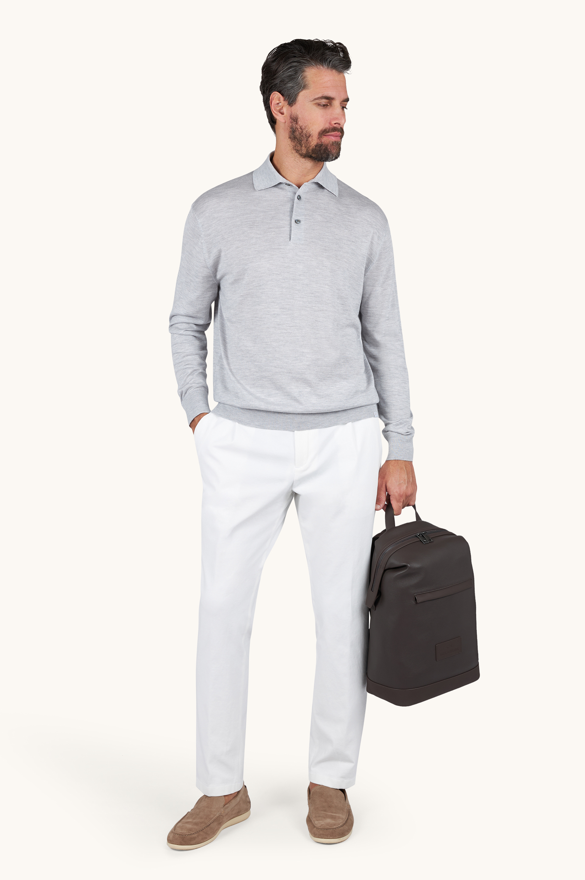 Polo en cachemire et soie image number 2