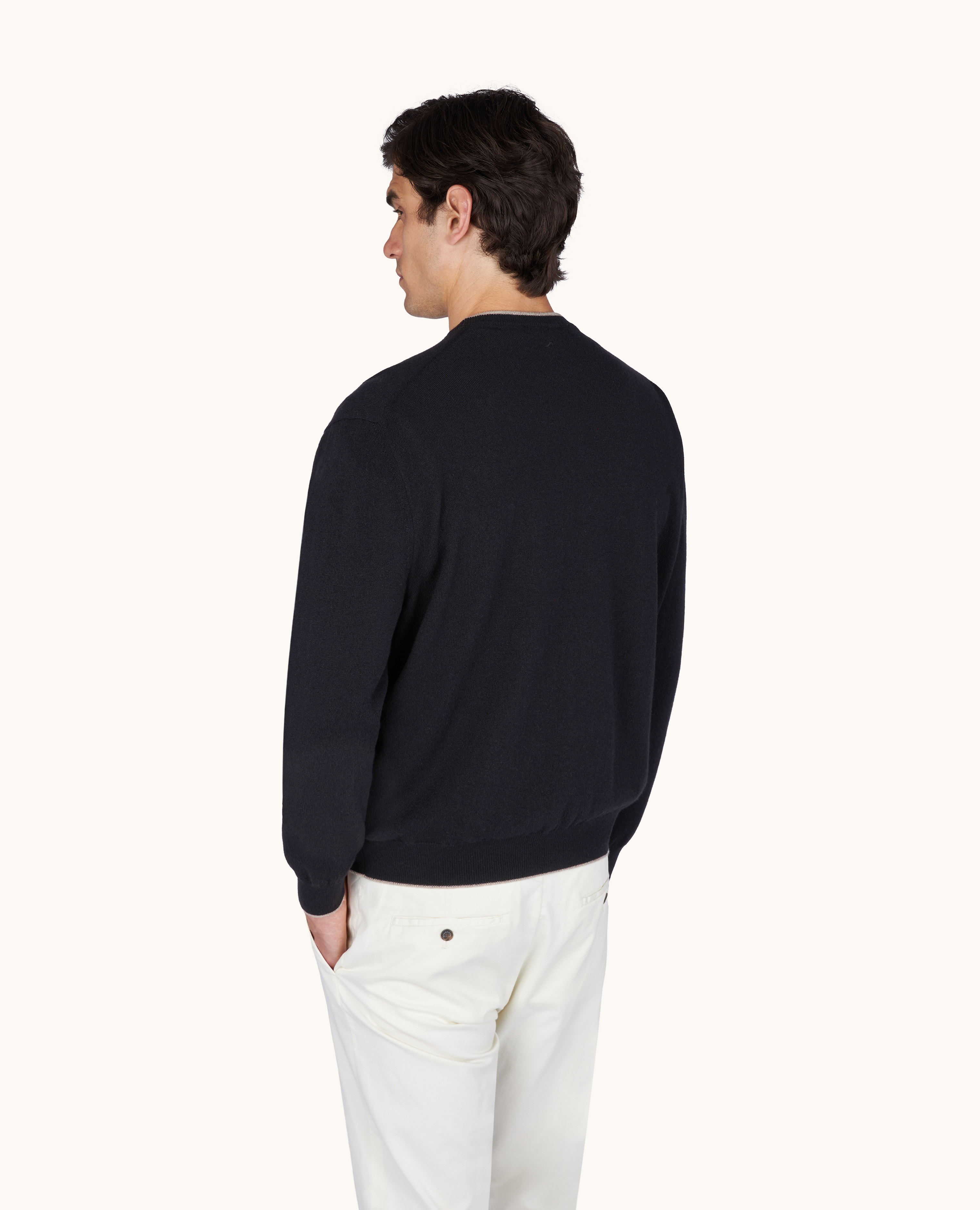 Cashmere crew‑neck sweater image number 2