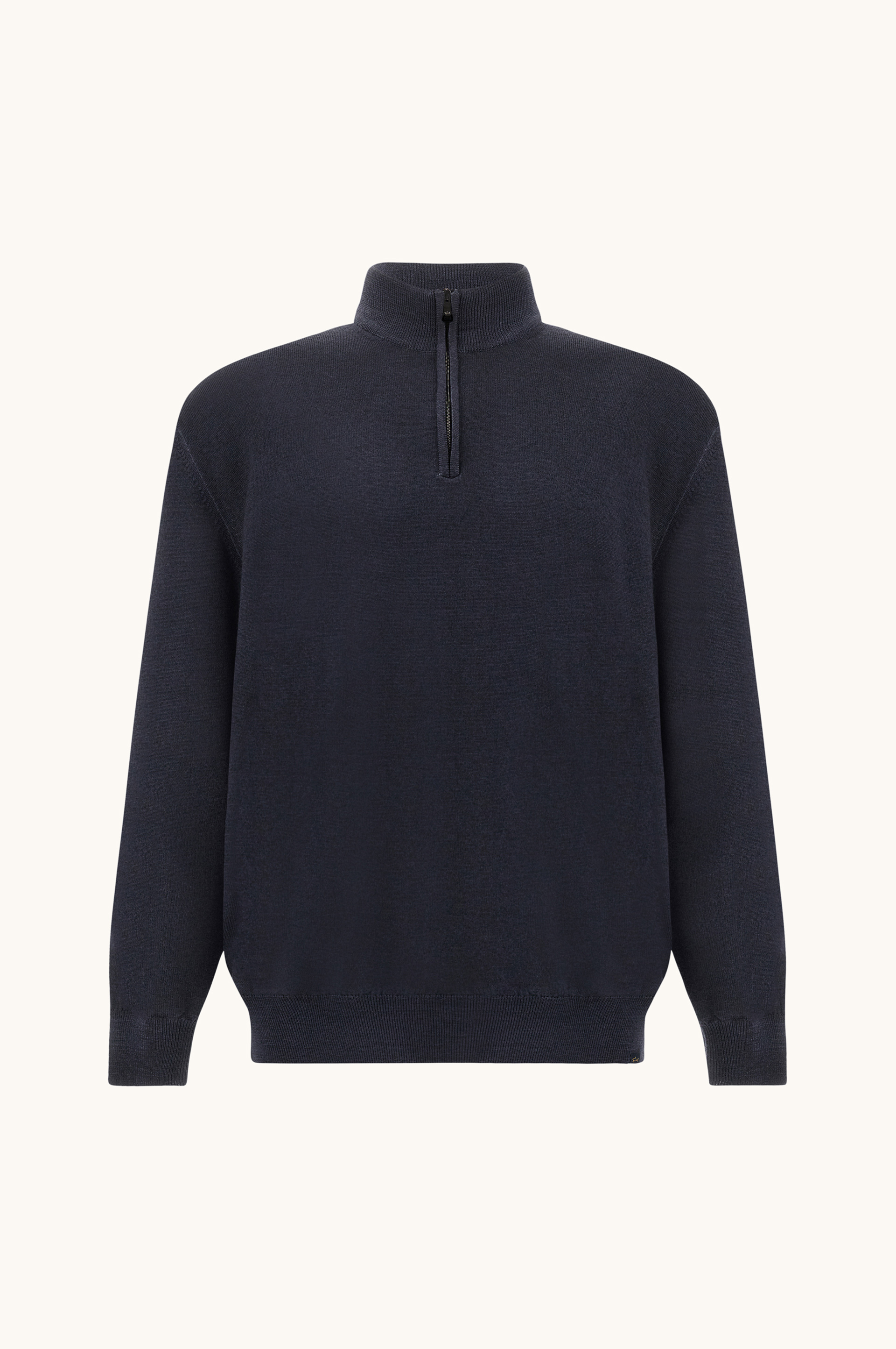 Garment-Dyed Half-Zip Wool Sweater image number 0
